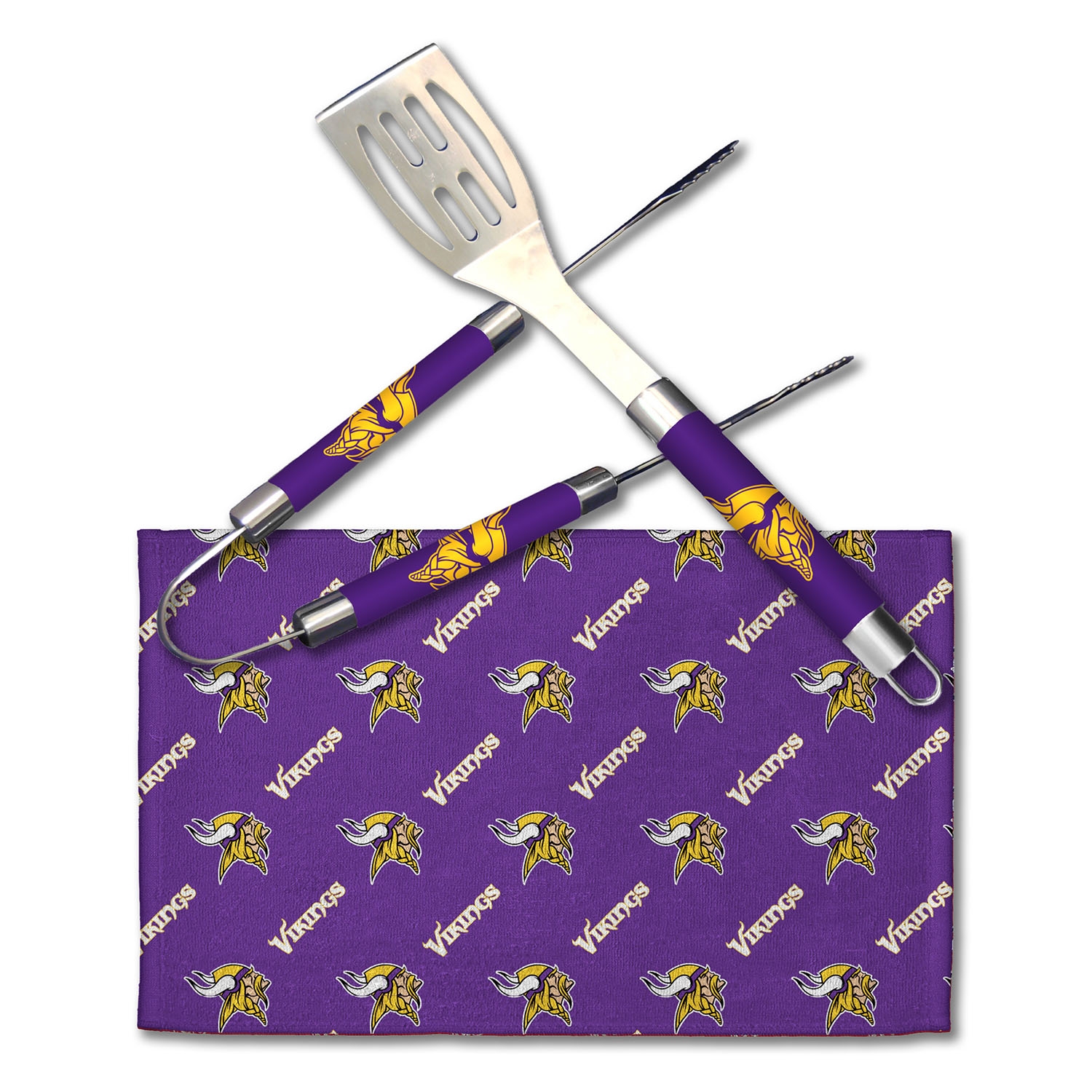 Minnesota Vikings NFL Barbecue Grillbesteck-Set (3-Teilig)