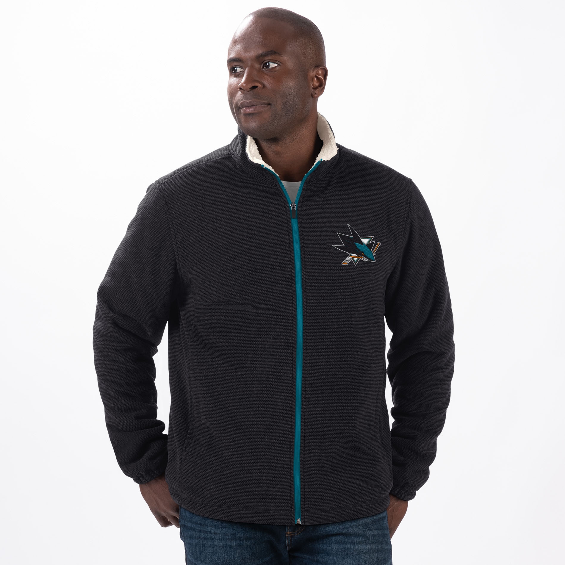 San Jose Sharks G-III Leisure NHL Sherpa Jacket