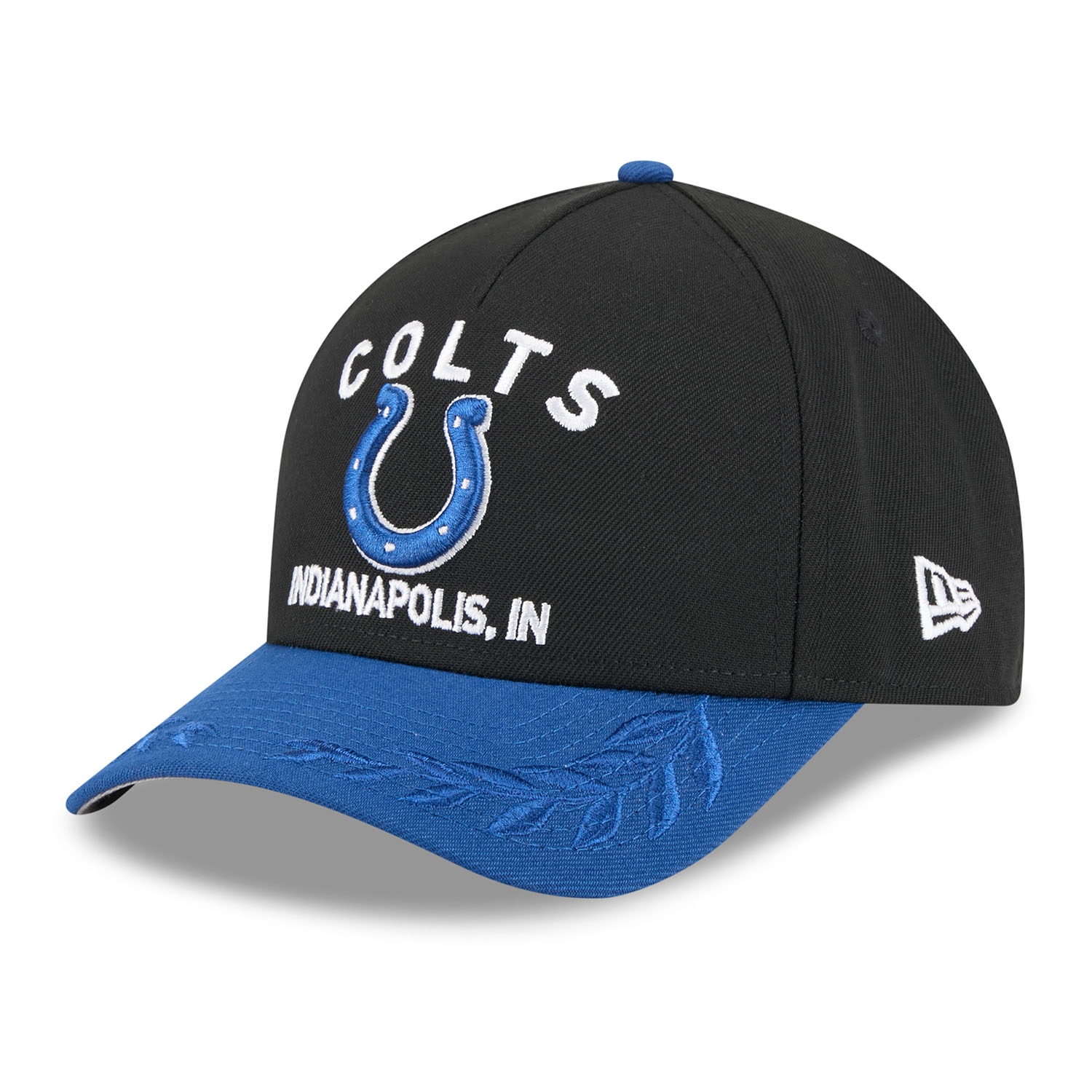 Indianapolis Colts 2025 NFL Draft 9FORTY M-Crown A-Frame Snapback Cap Schwarz