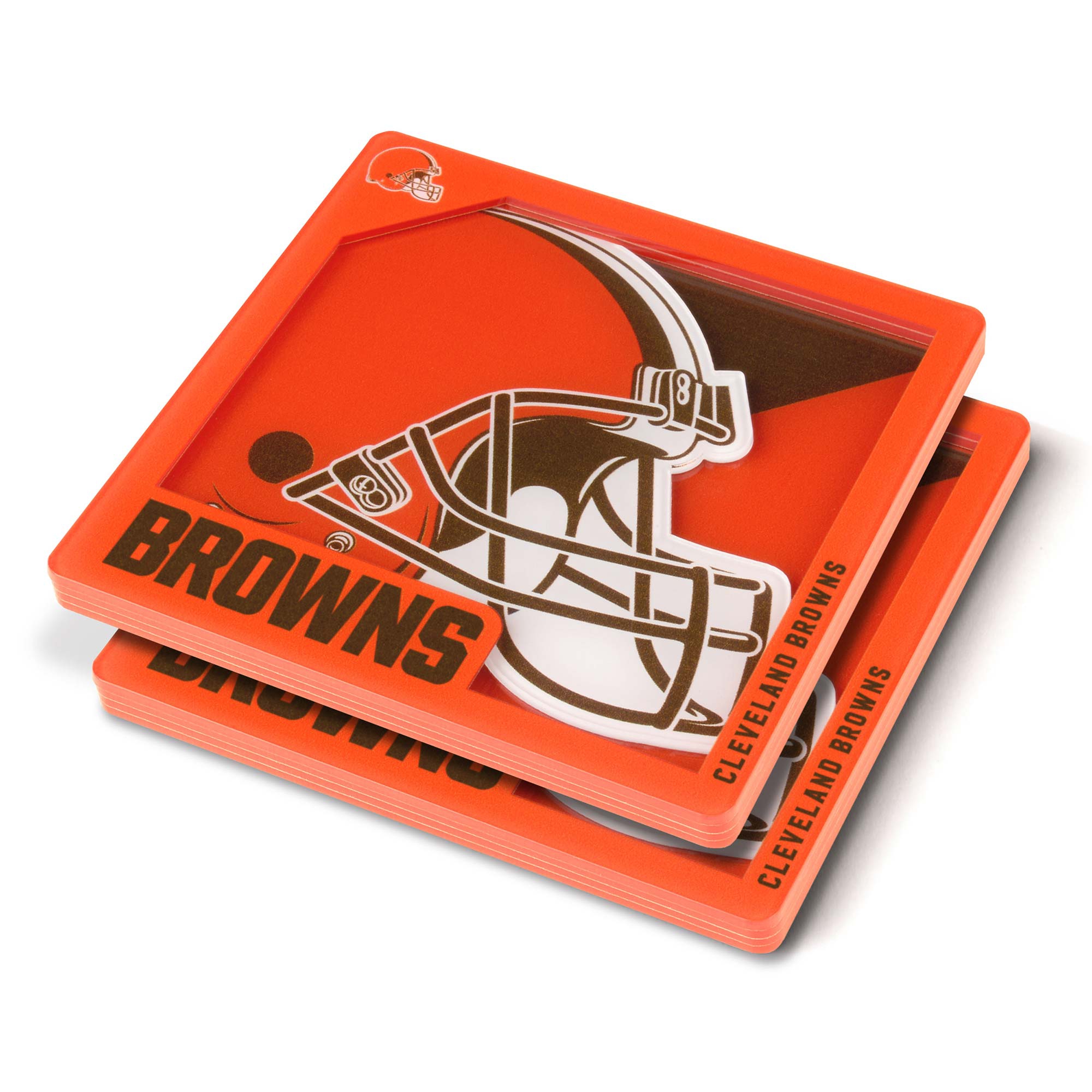 Cleveland Browns 3D Logo NFL Untersetzer (2 Stück)