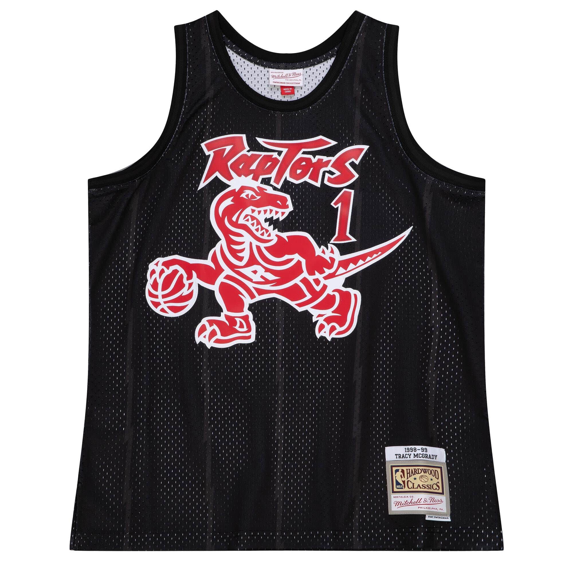 Tracy McGrady #1 Toronto Raptors Black Mitchell & Ness Swingman NBA Jersey