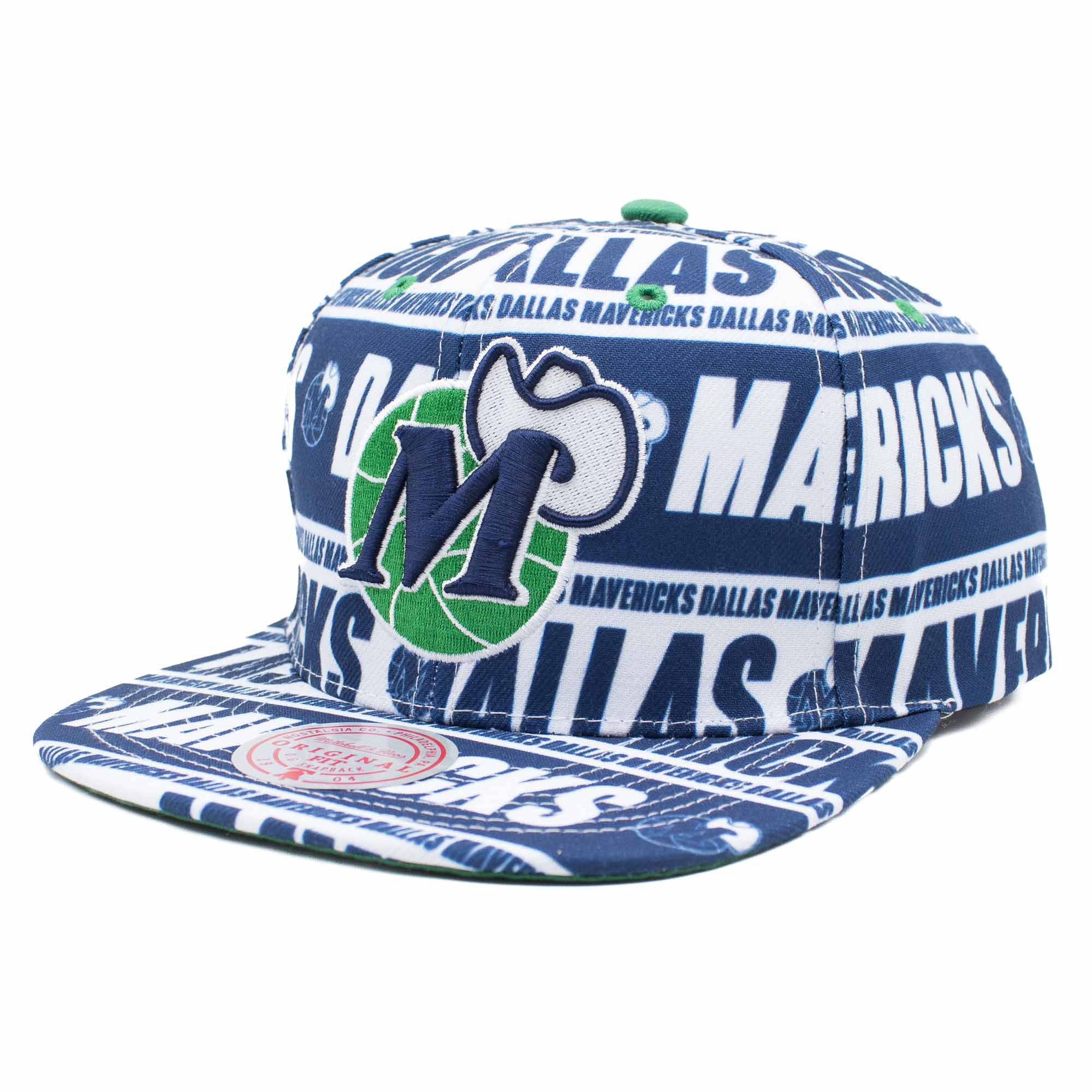 Dallas Mavericks Meat Paper Snapback NBA Cap Türkis