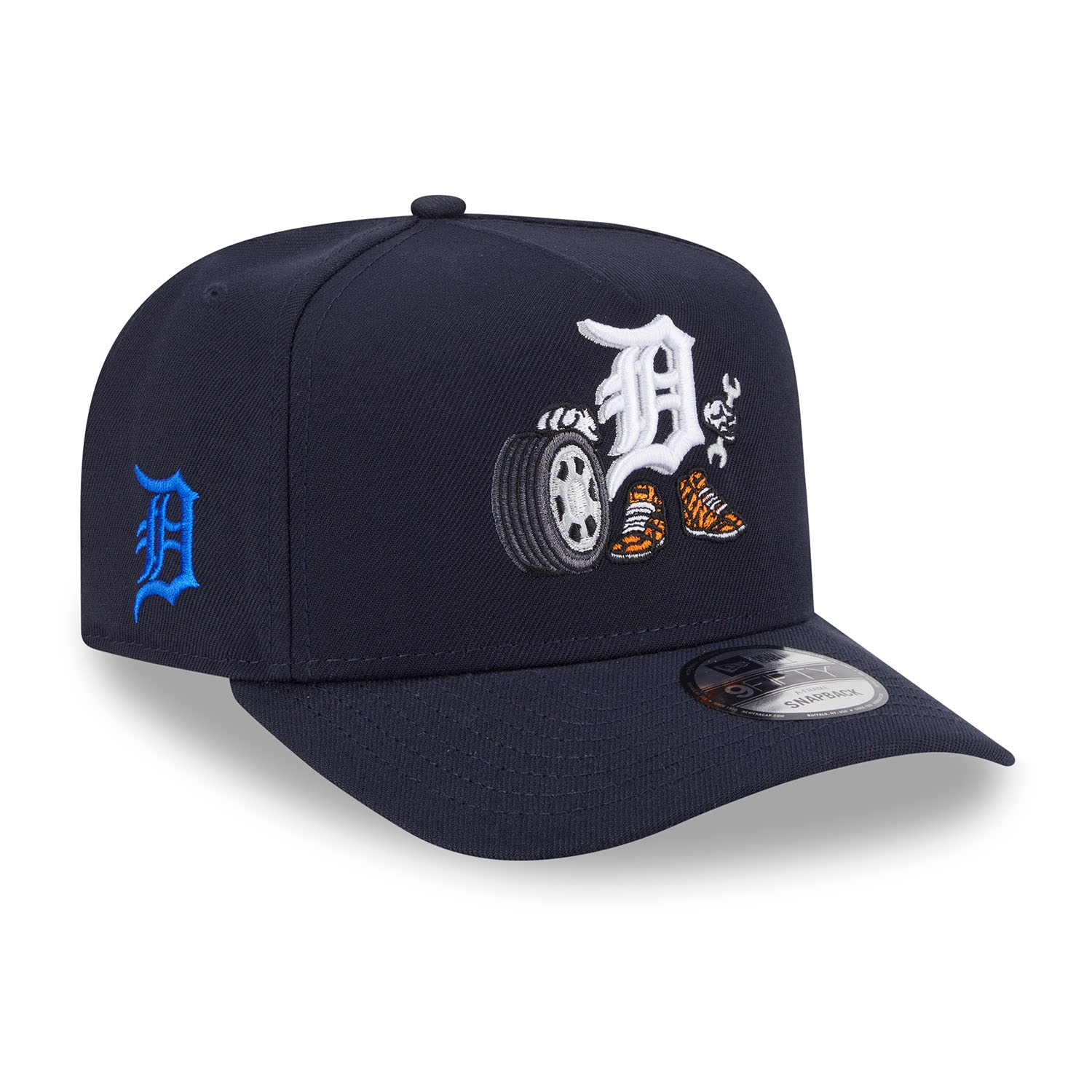 Detroit Tigers Cartoon New Era 9FIFTY A-Frame Snapback MLB Cap Navy