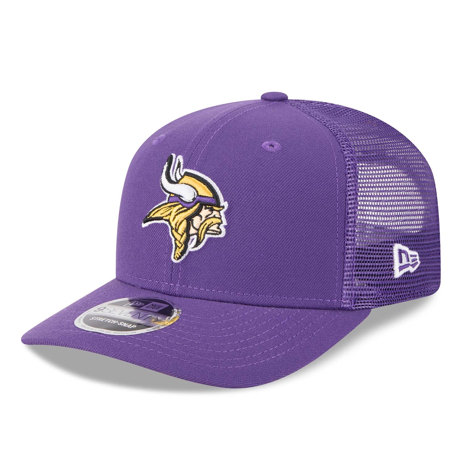 Minnesota Vikings New Era Stretch-Snap 9SEVENTY NFL Trucker Cap Lila