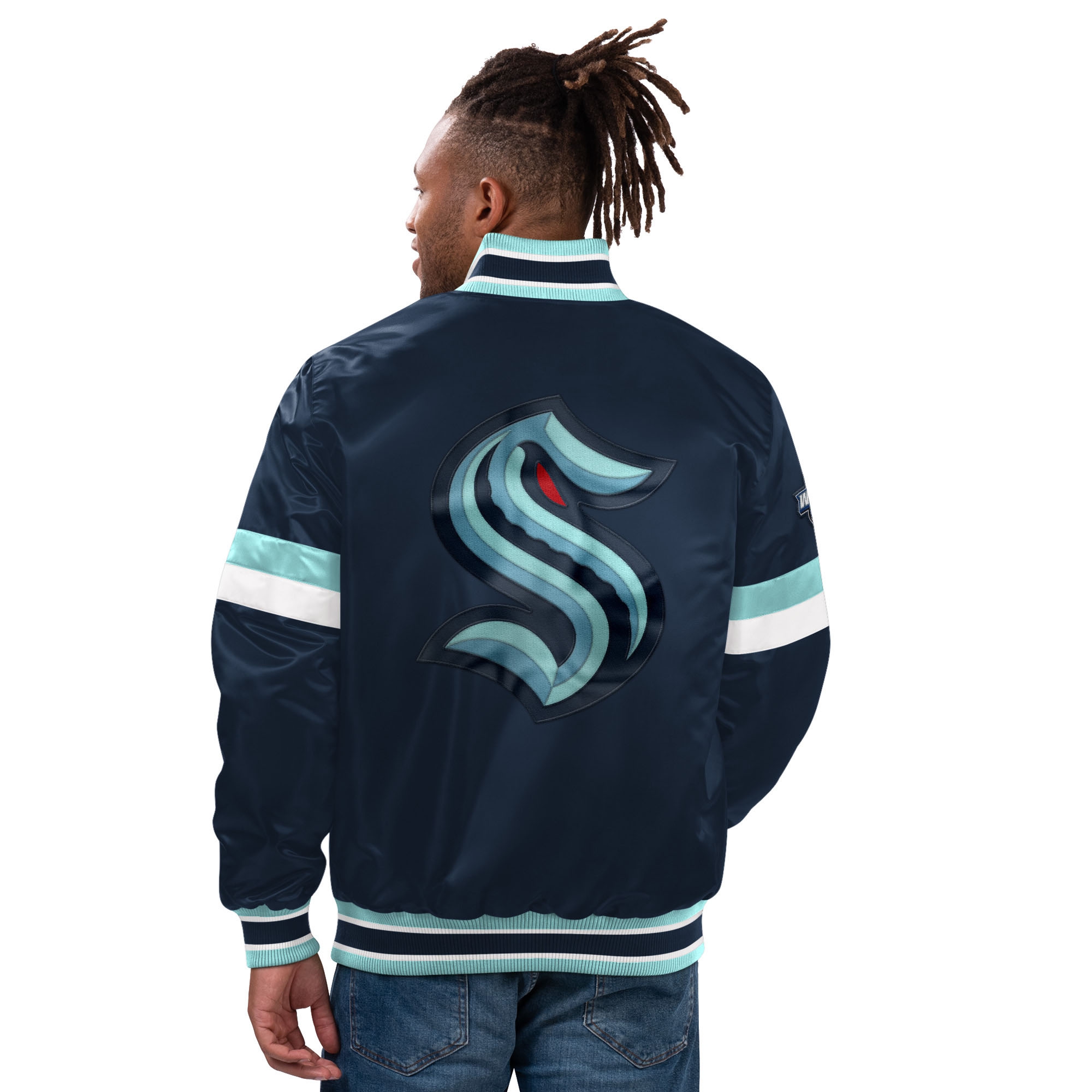 Seattle Kraken Home Game NHL Varsity Satin Jacket