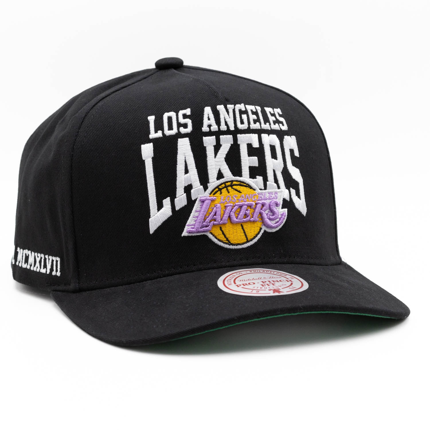 Los Angeles Lakers Big Time Mitchell & Ness Pro Pinch Snapback NBA Cap