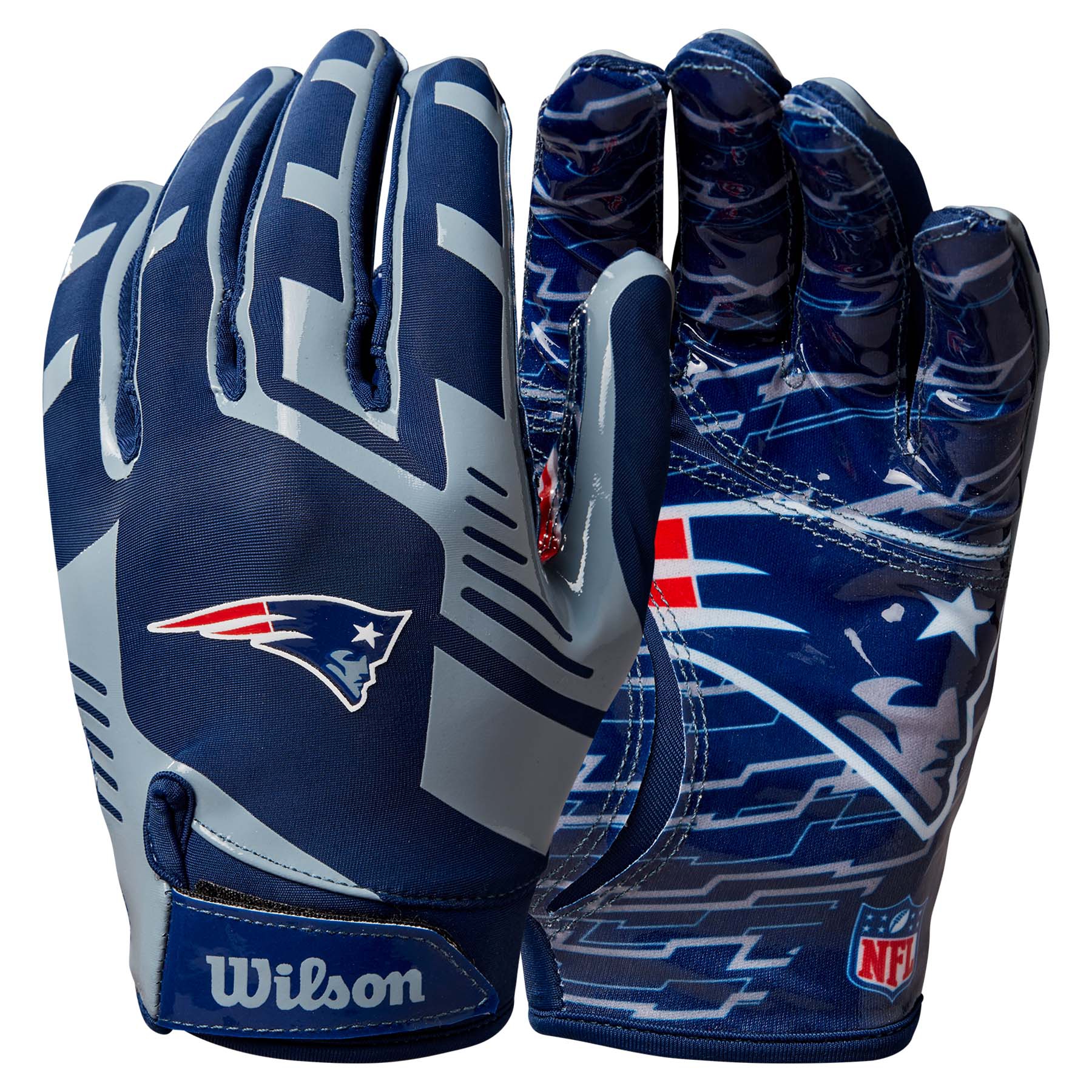 New England Patriots Wilson Stretch-Fit NFL Receivers Handschuhe