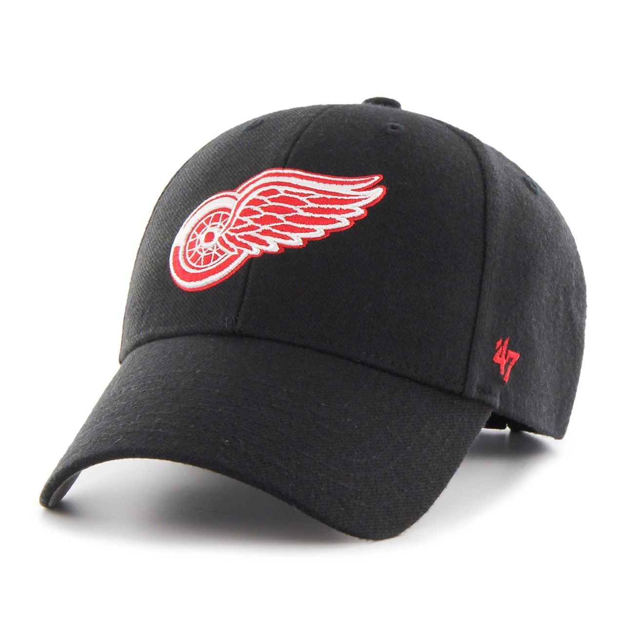 Detroit Red Wings MVP Adjustable NHL Cap Black