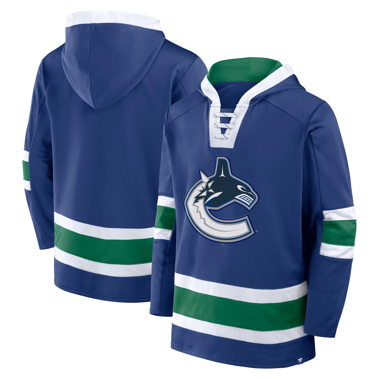 Vancouver Canucks Laced NHL Hoodie Blue