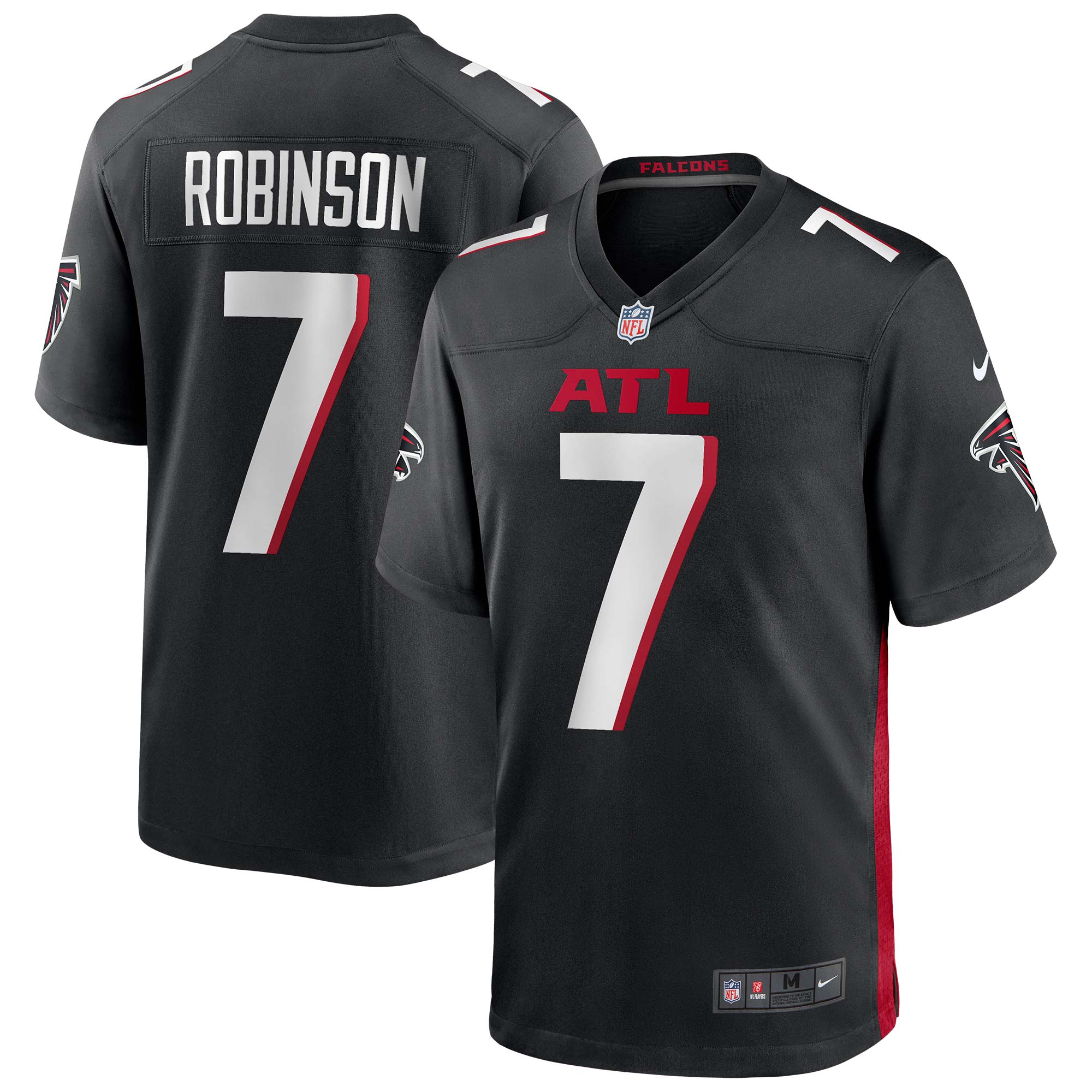 Bijan Robinson #7 Atlanta Falcons Nike Game NFL Jersey Black