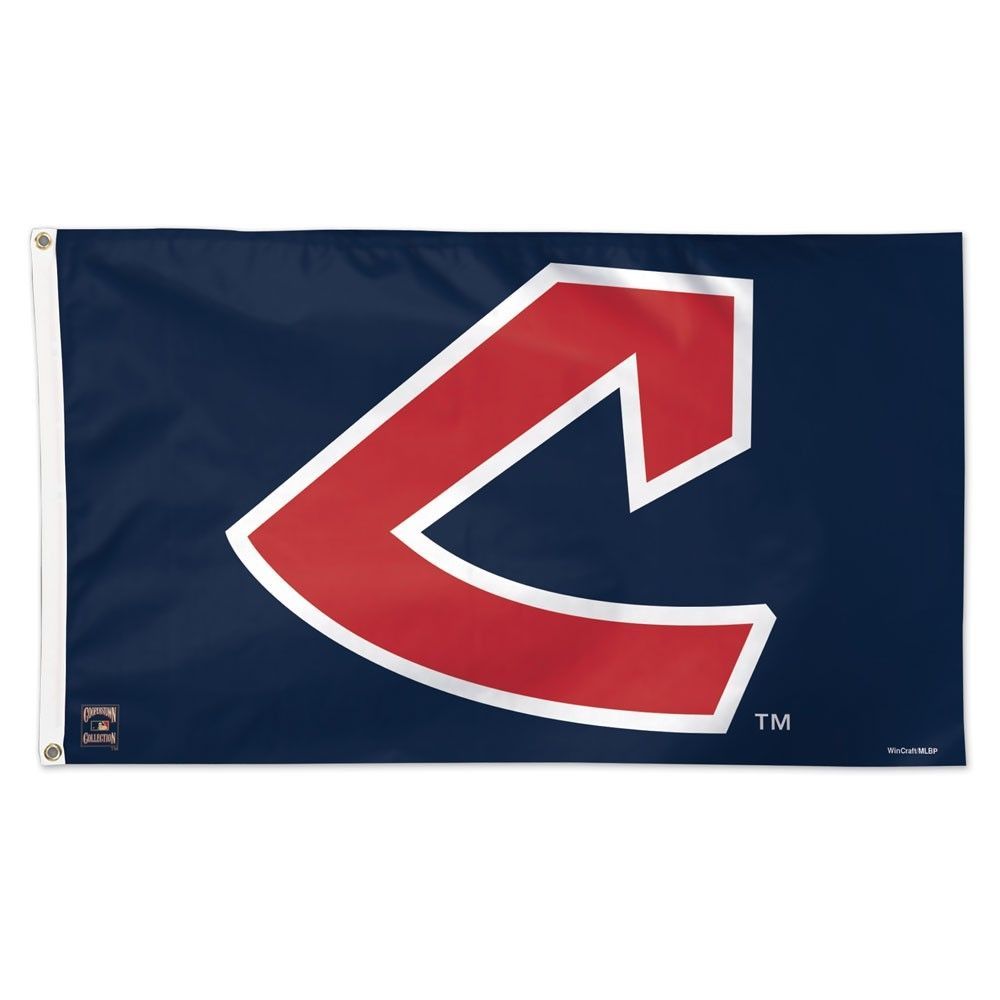 Cleveland Indians Cooperstown Deluxe MLB Hissfahne