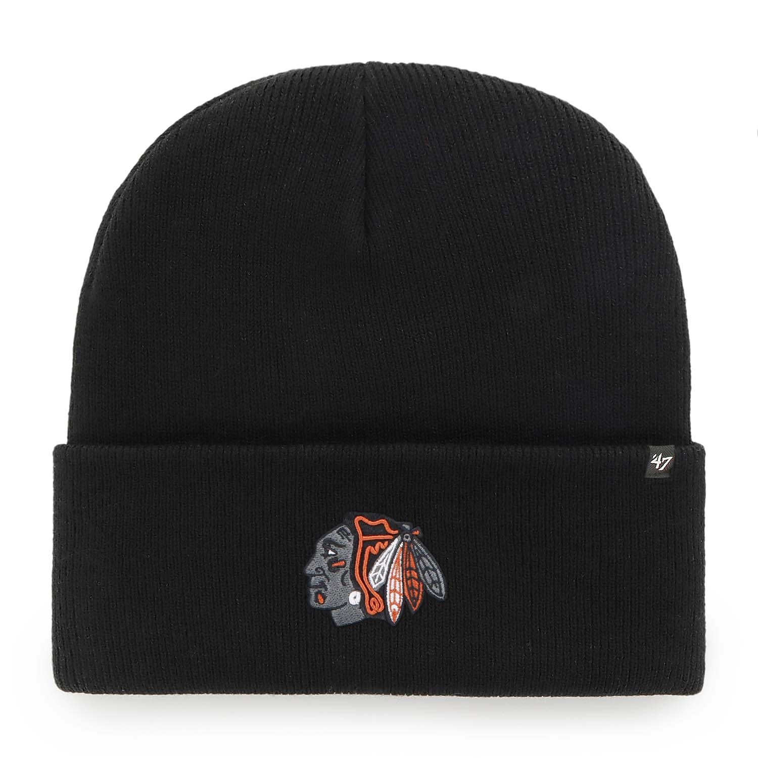 Chicago Blackhawks '47 Haymaker NHL Beanie Wintermütze Schwarz