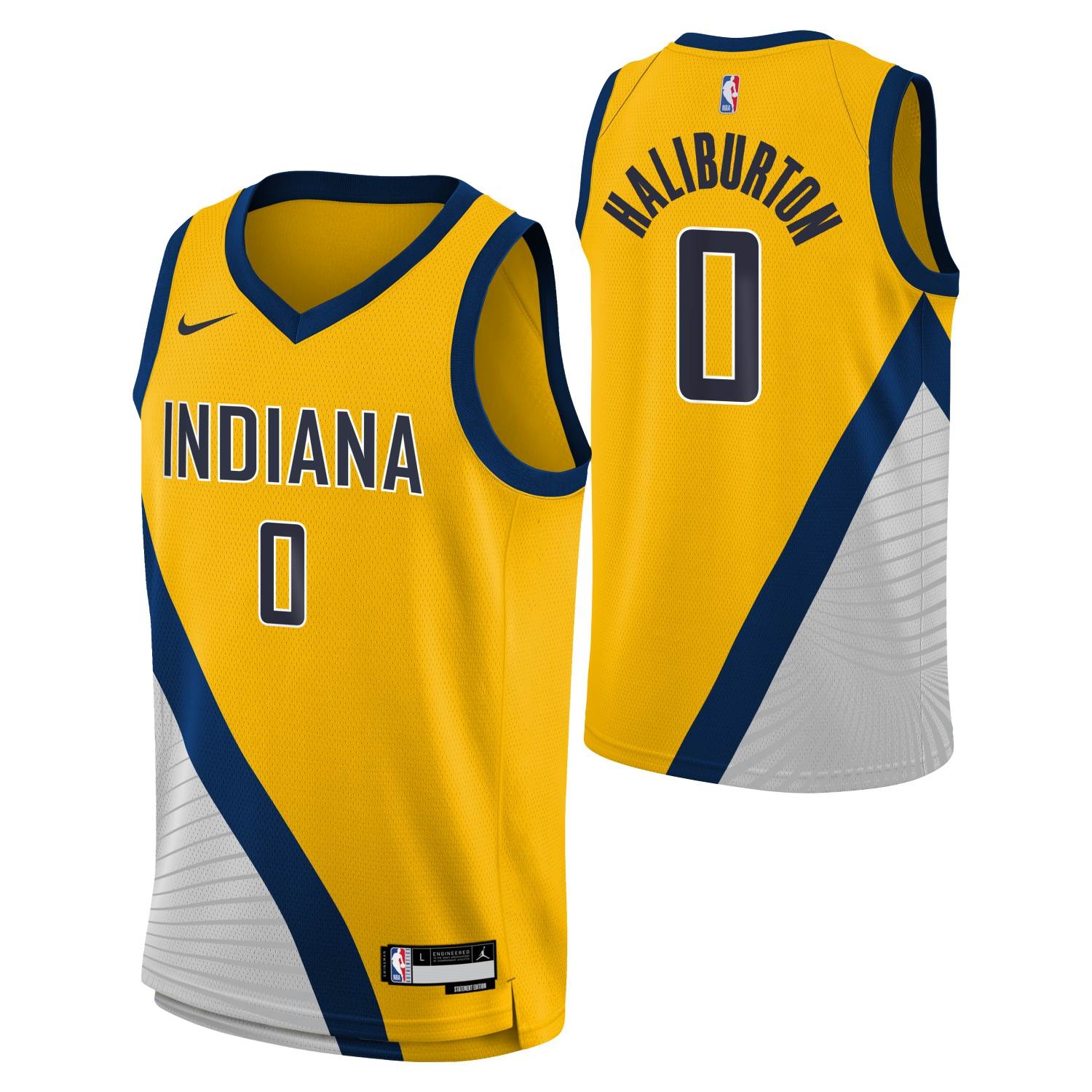 Tyrese Haliburton #0 Indiana Pacers Jordan Swingman NBA Trikot Gelb (YOUTH)