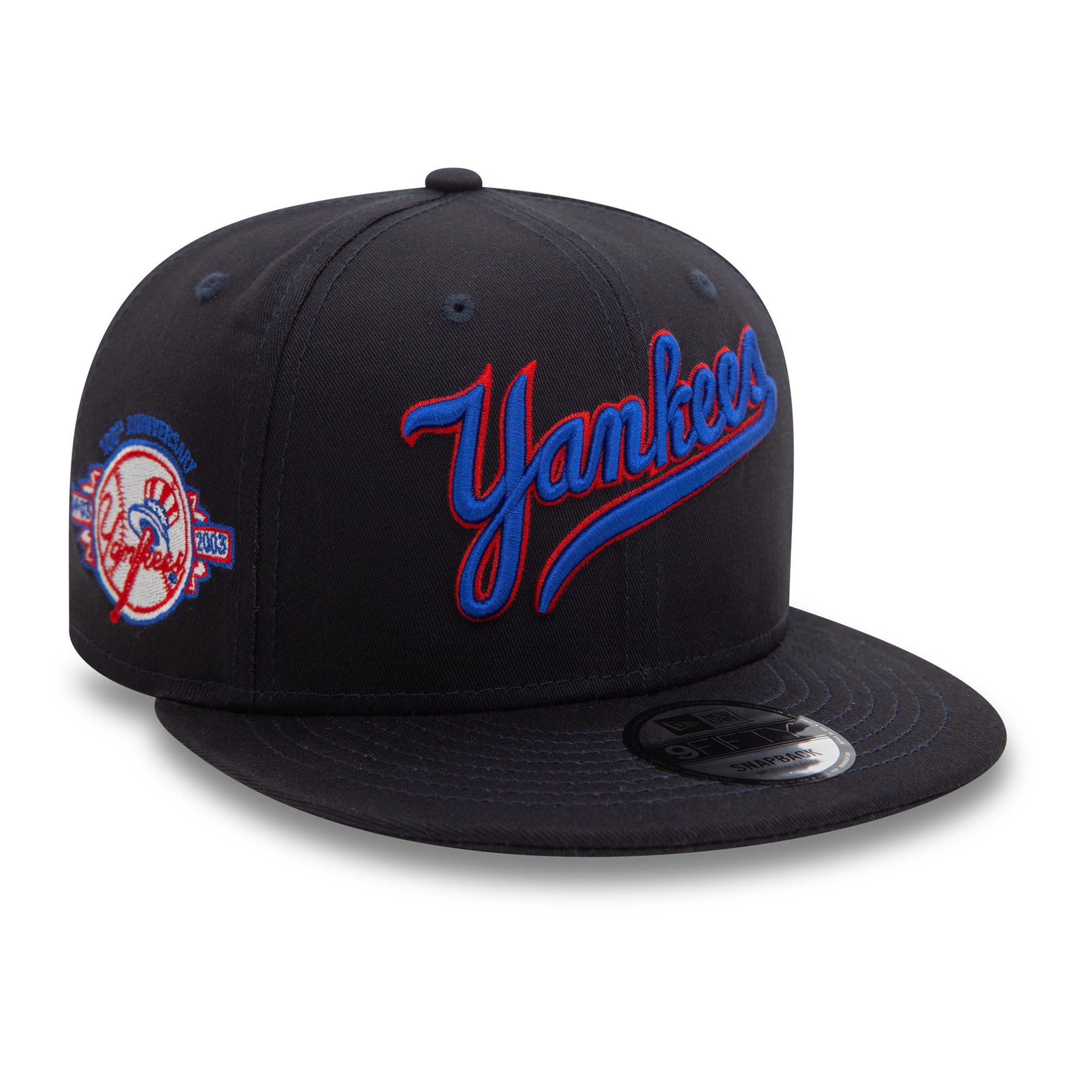 New York Yankees Wordmark Patch New Era 9FIFTY Snapback Cap Navy