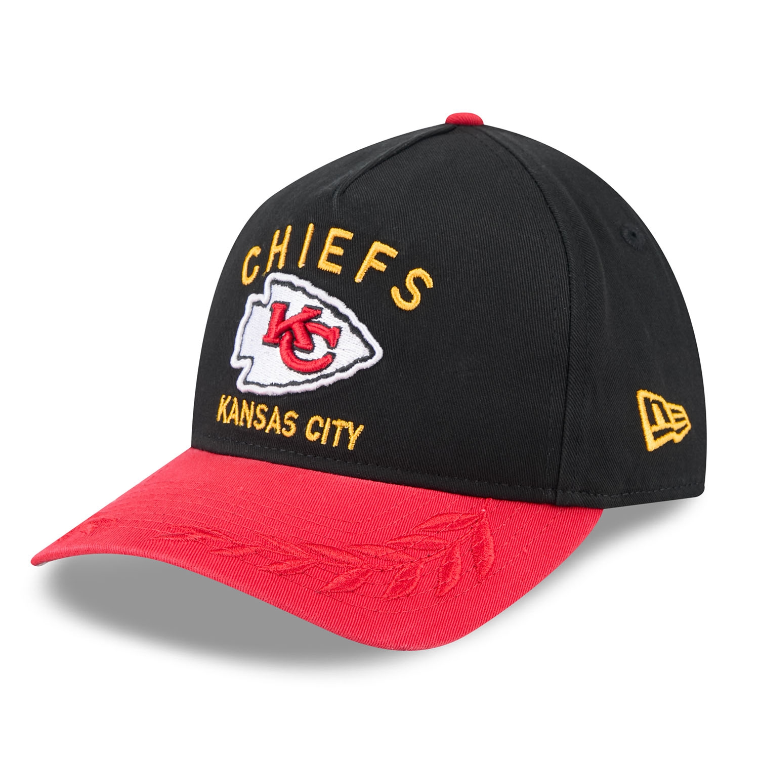 Kansas City Chiefs 2025 NFL Draft 9TWENTY A-Frame Adjustable Cap Schwarz