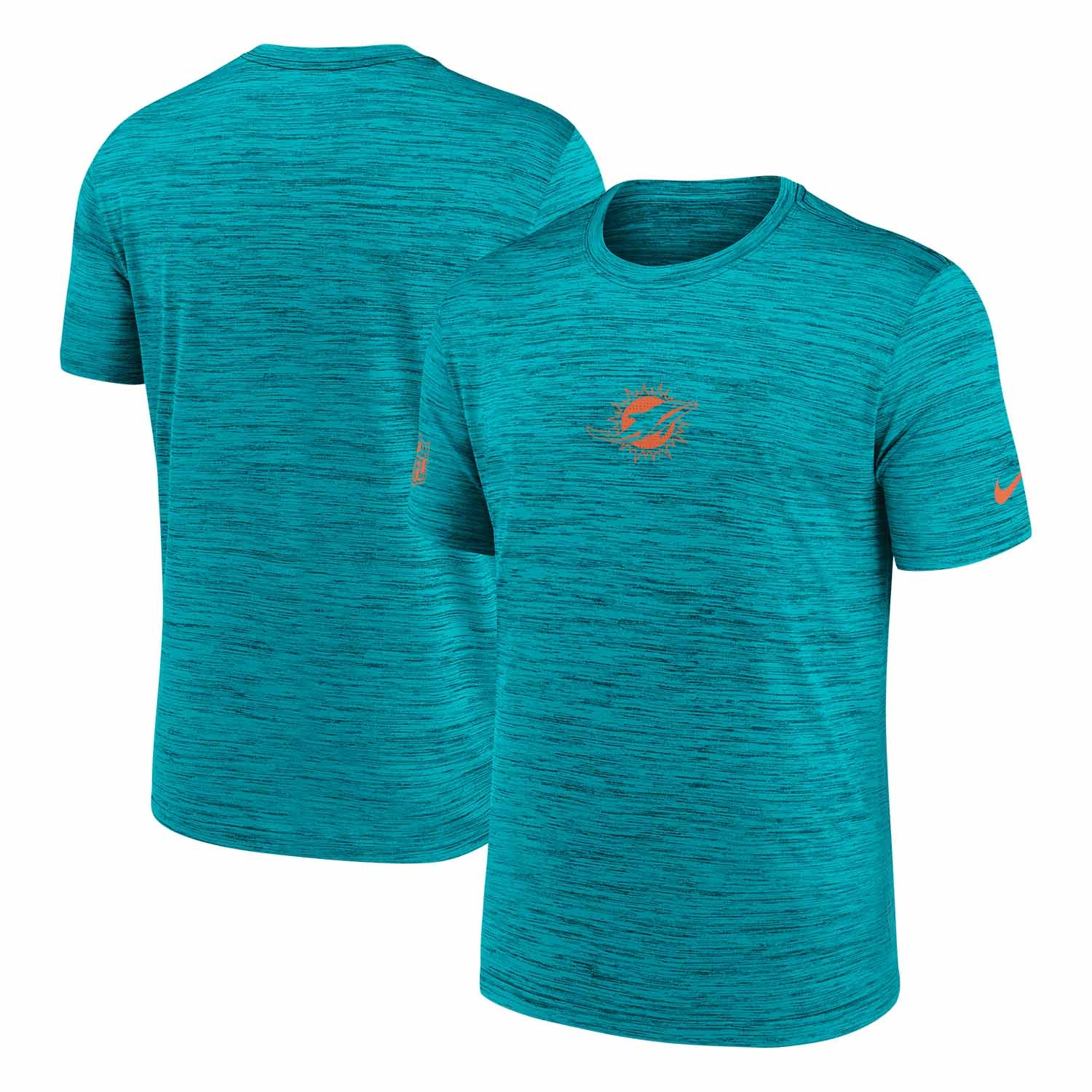 Miami Dolphins 2025 NFL Sideline Nike Velocity Performance T-Shirt Aqua