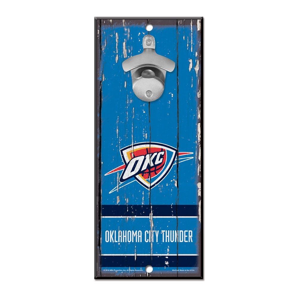 Oklahoma City Thunder WinCraft NBA Bottle Opener Sign
