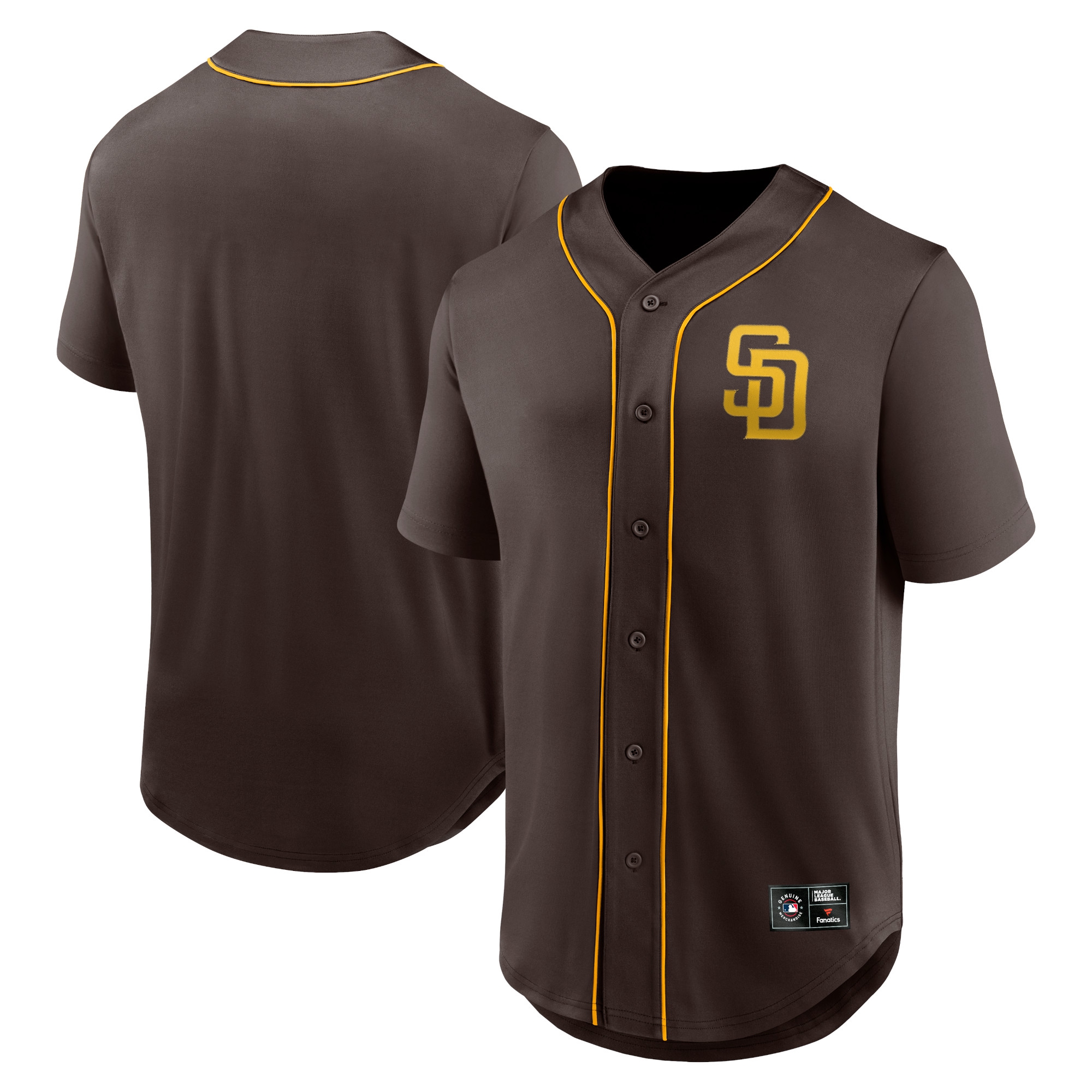 San Diego Padres Fanatics Foundation MLB Fan Jersey Brown