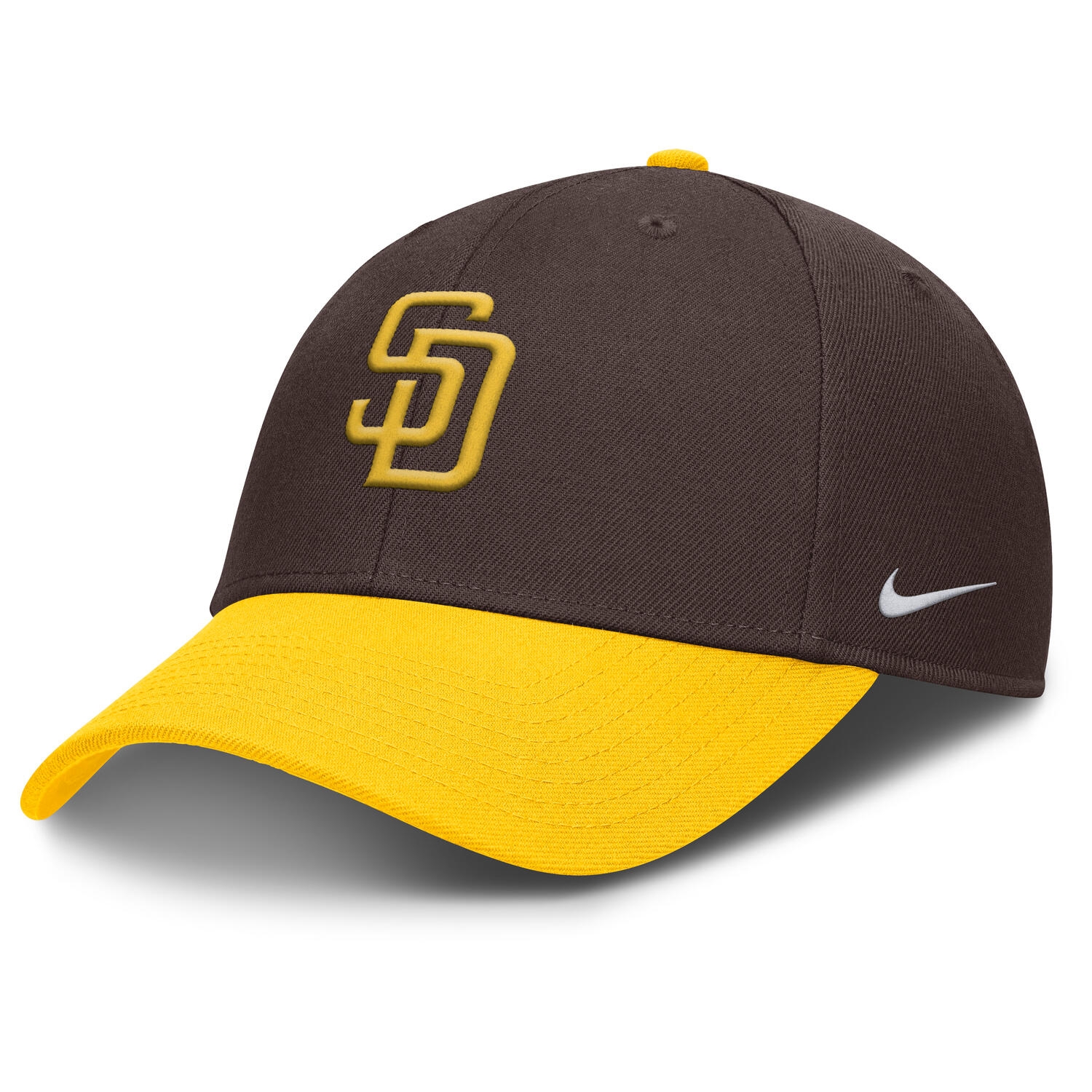 San Diego Padres Nike Dri-FIT Club Adjustable Cap Brown