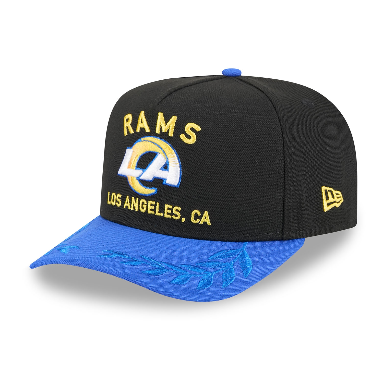 Los Angeles Rams 2025 NFL Draft New Era 9FIFTY A-Frame Snapback Cap Schwarz