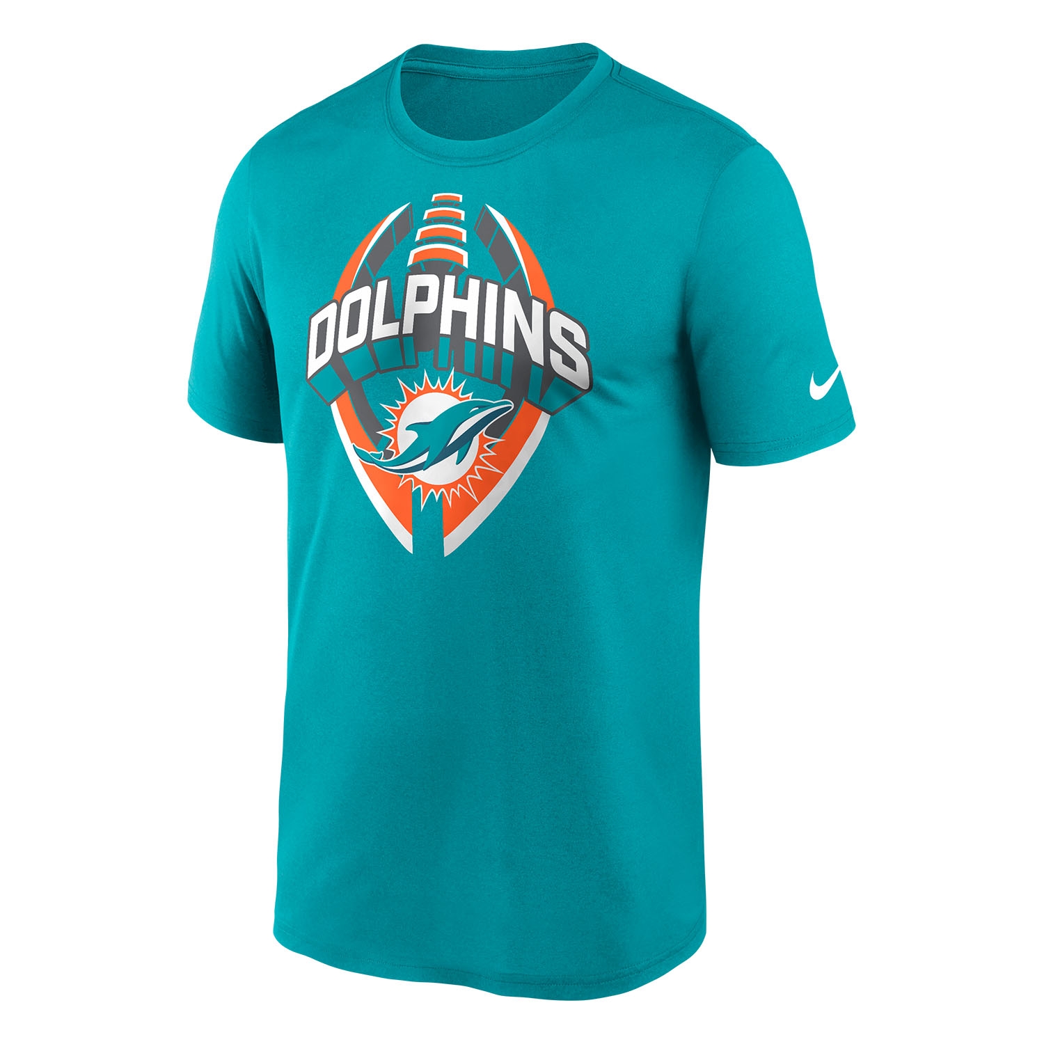 Miami Dolphins 2025 Icon Nike Legend NFL T-Shirt Aqua