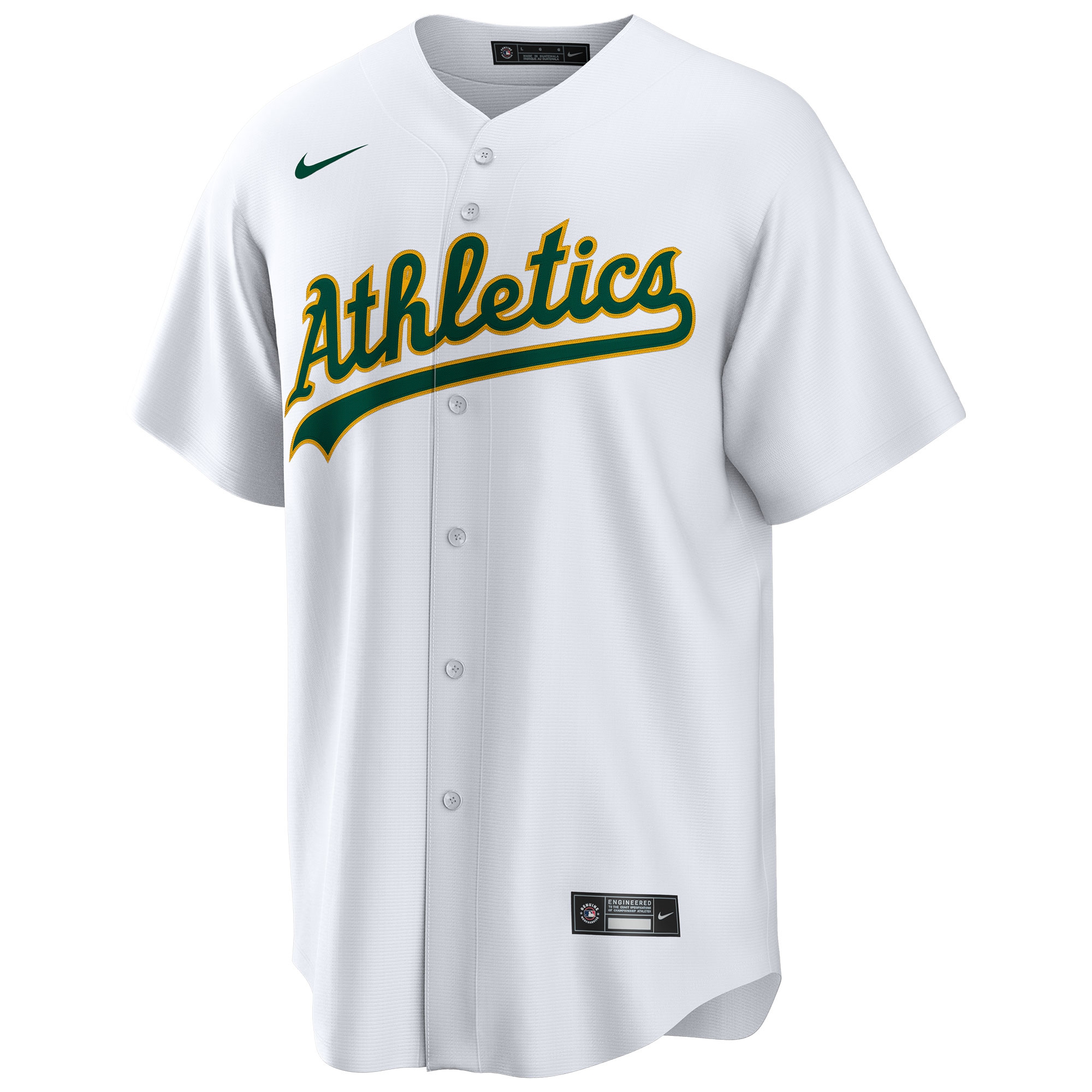 Athletics Nike Replica MLB Home Jersey White