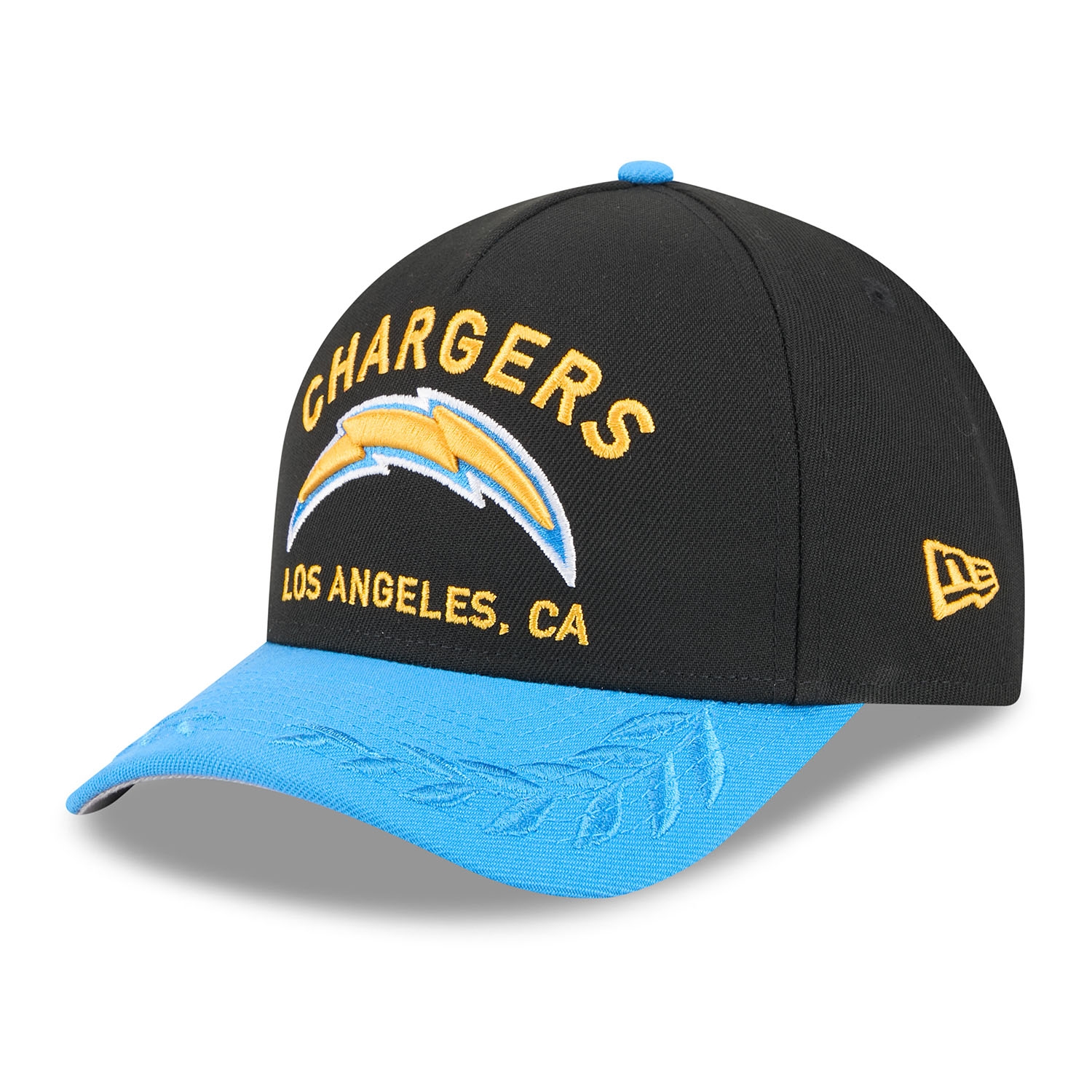 Los Angeles Chargers 2025 NFL Draft 9FORTY M-Crown A-Frame Snapback Cap Schwarz