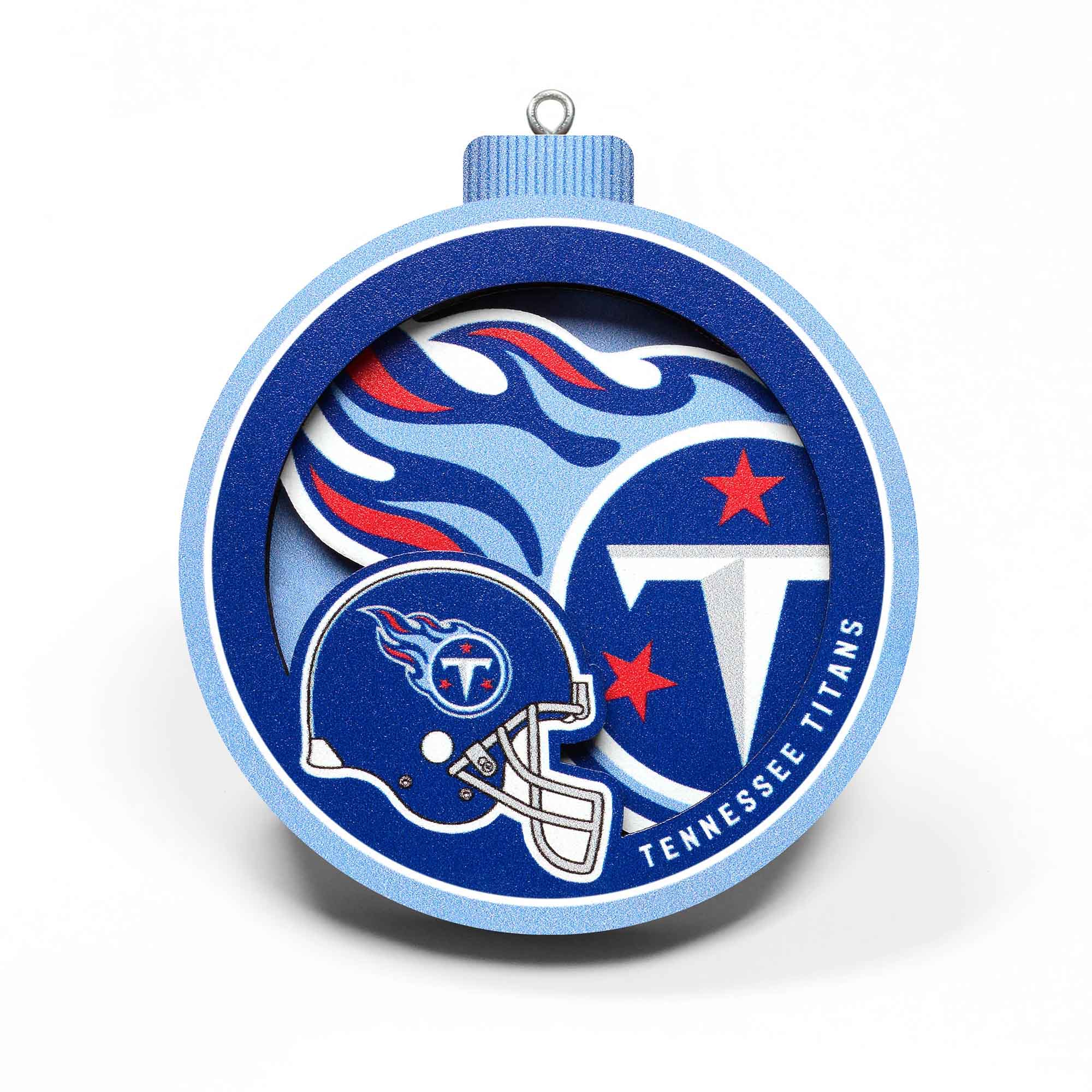 Tennessee Titans NFL 3D Logo Weihnachtsanhänger