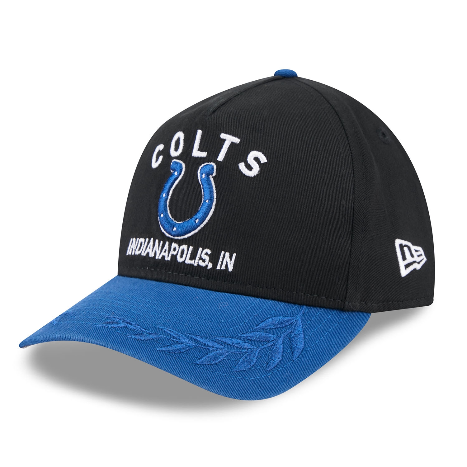 Indianapolis Colts 2025 NFL Draft 9TWENTY A-Frame Adjustable Cap Schwarz