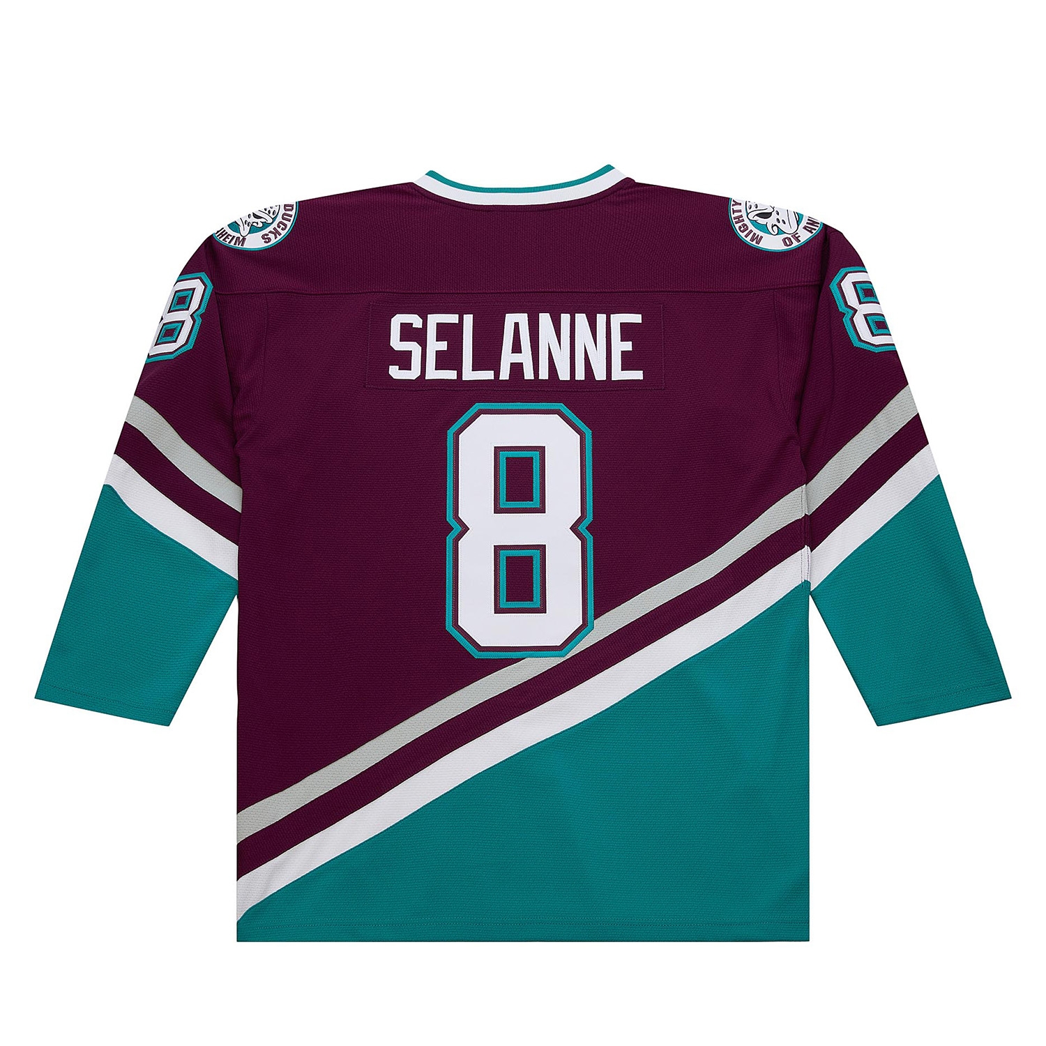 Teemu Selanne #8 Anaheim Mighty Ducks 1996-97 Premium Power Play NHL Trikot Lila