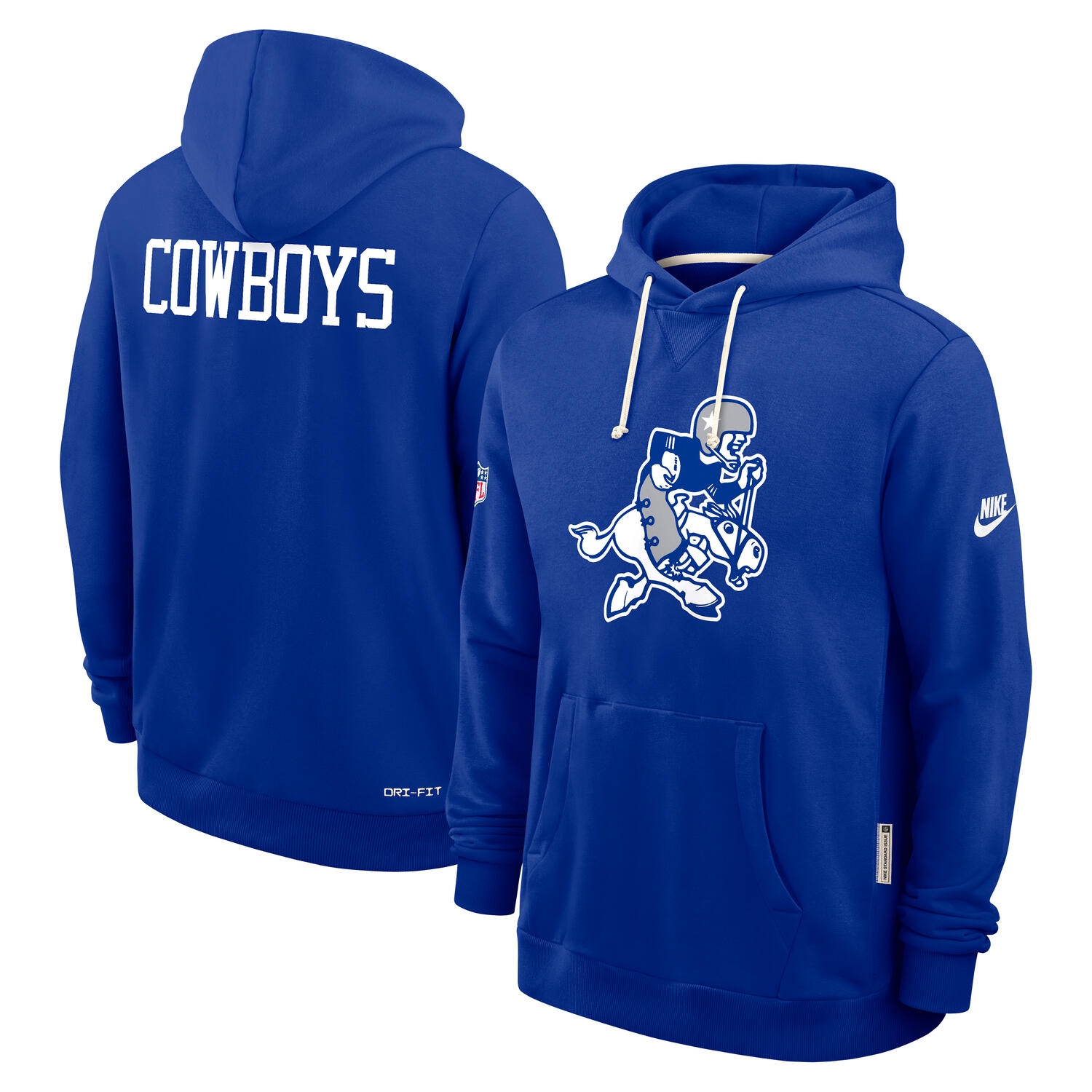 Dallas Cowboys 2025 NFL Sideline Nike Vintage Alternate Hoodie Blau
