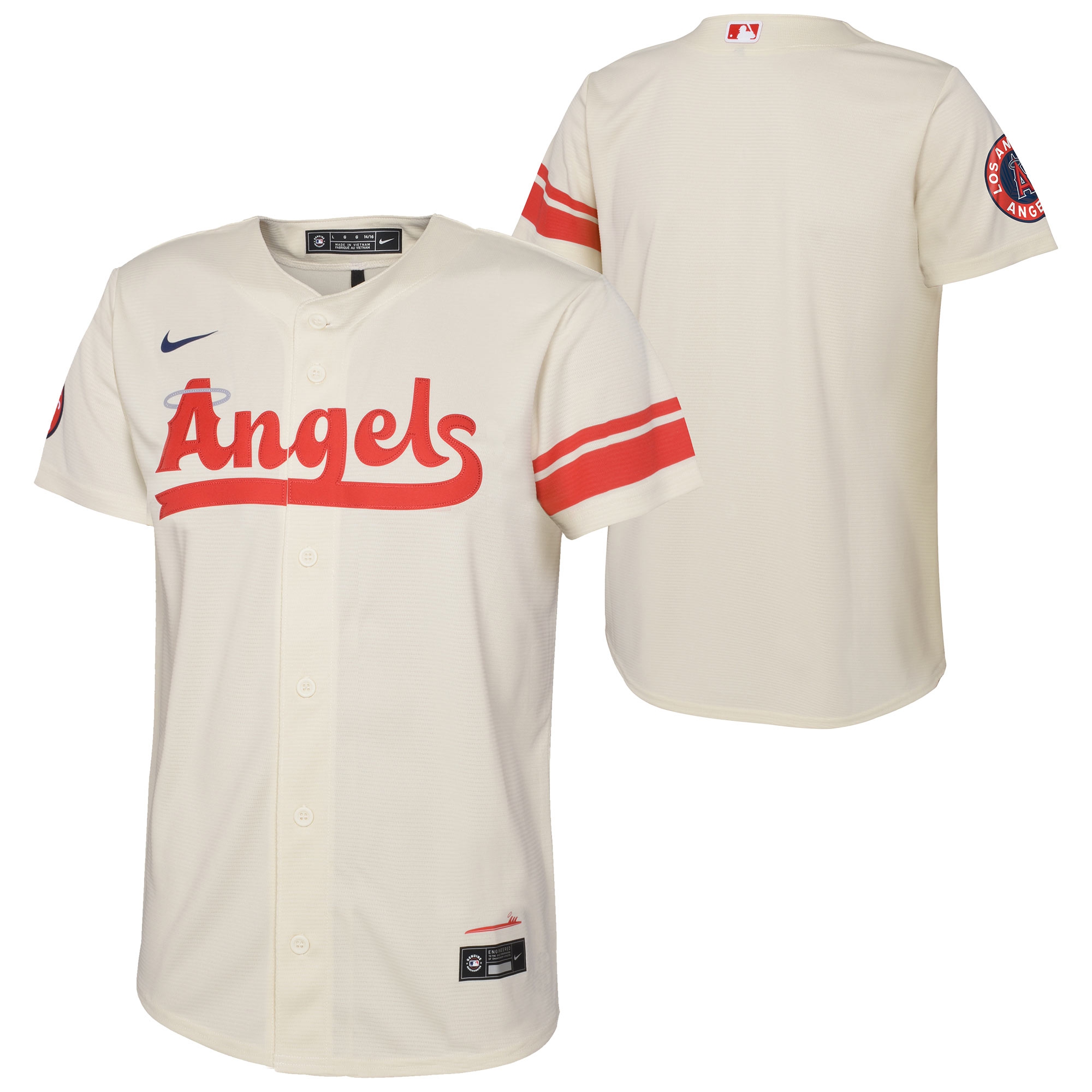 Los Angeles Angels Replica City Connect MLB Trikot Beige (YOUTH)