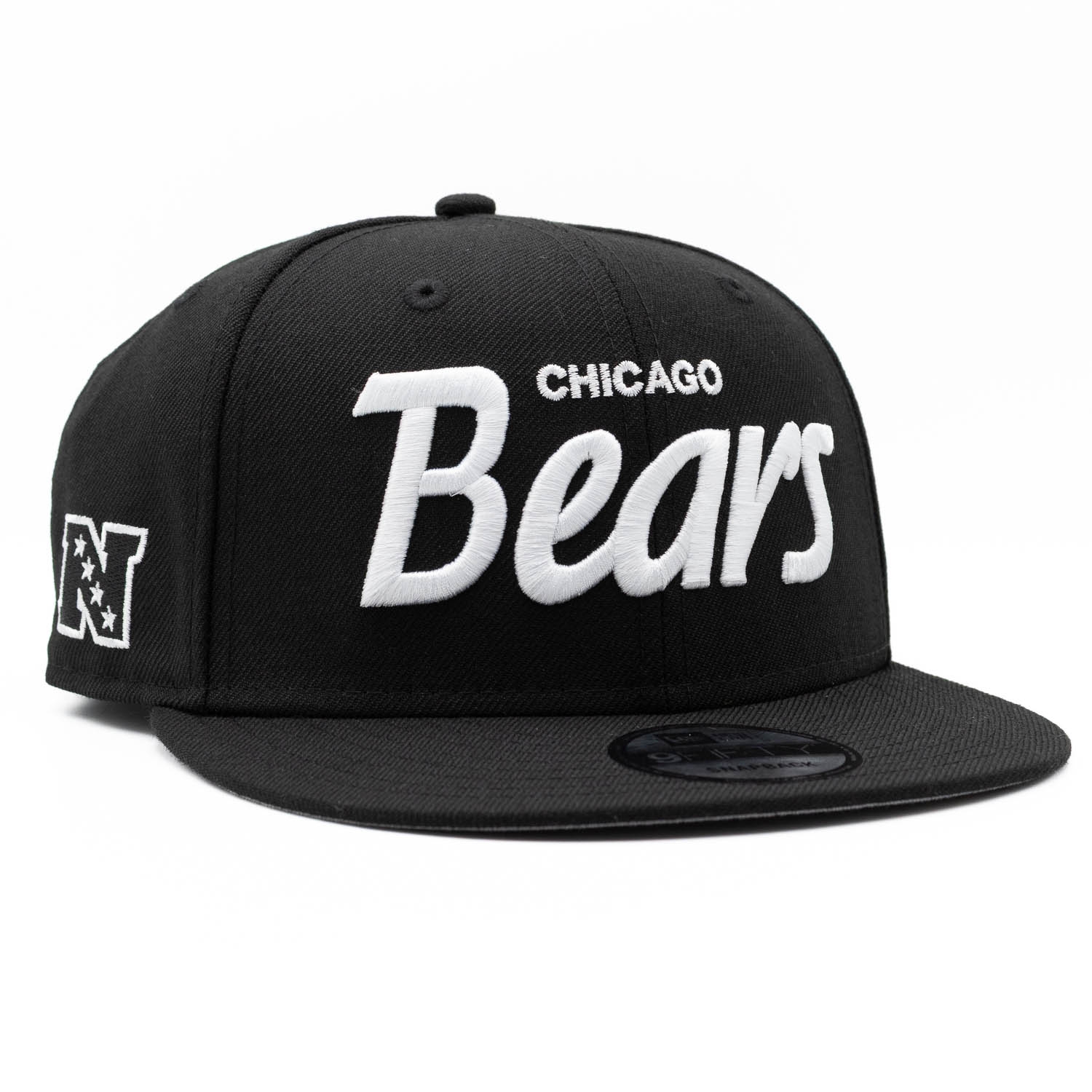 Chicago Bears Script New Era 9FIFTY NFL Snapback Cap Schwarz