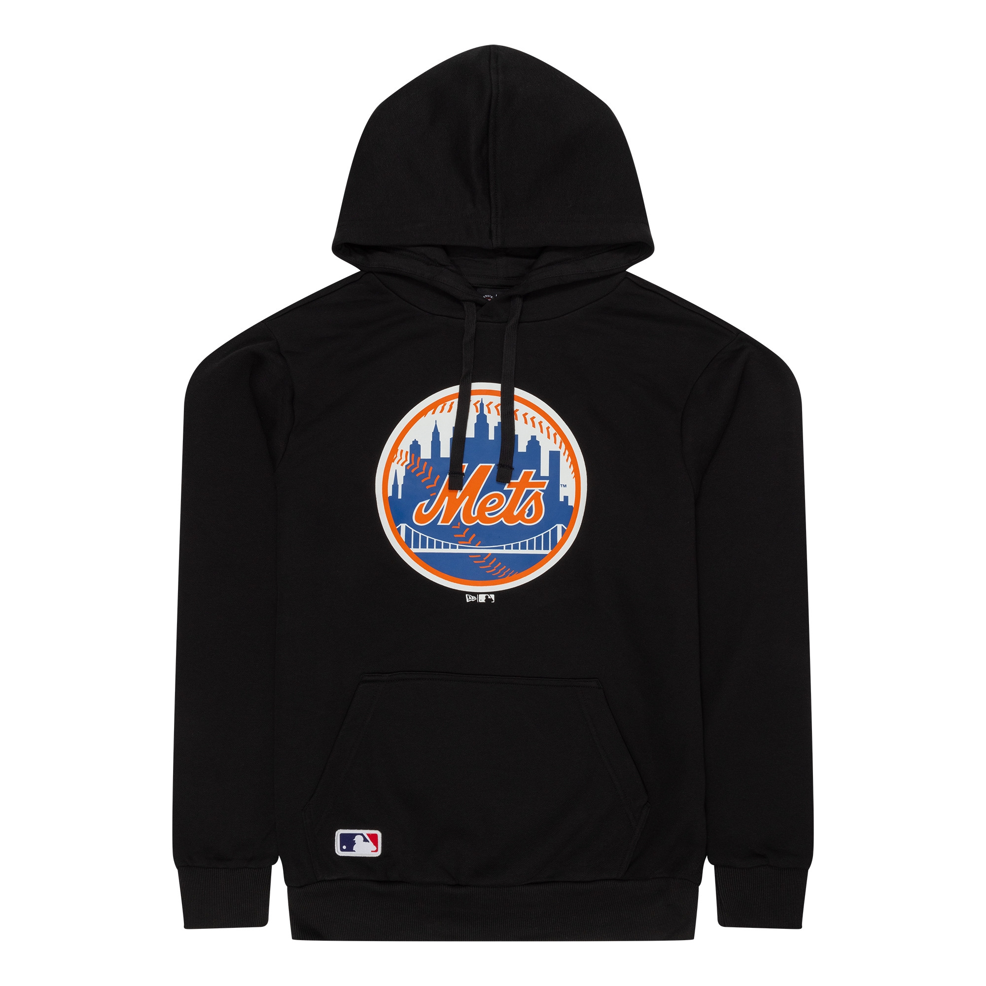 New York Mets Team Logo New Era MLB Hoodie Schwarz