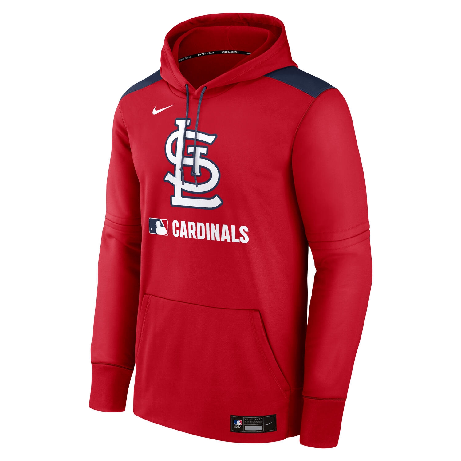 St. Louis Cardinals 2025 MLB Authentic Performance Therma Hoodie Rot