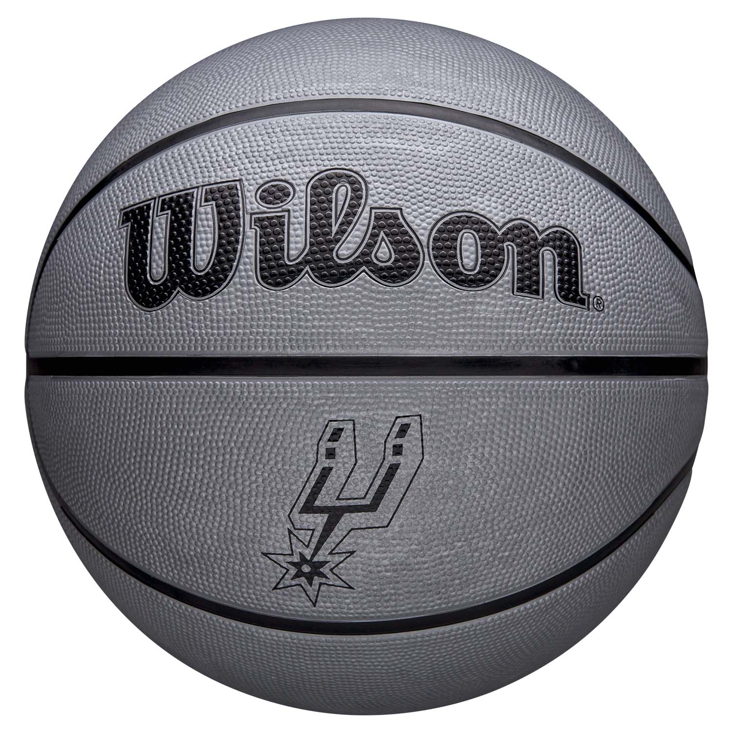 San Antonio Spurs Solid Wilson NBA Basketball Silber (Size 5)