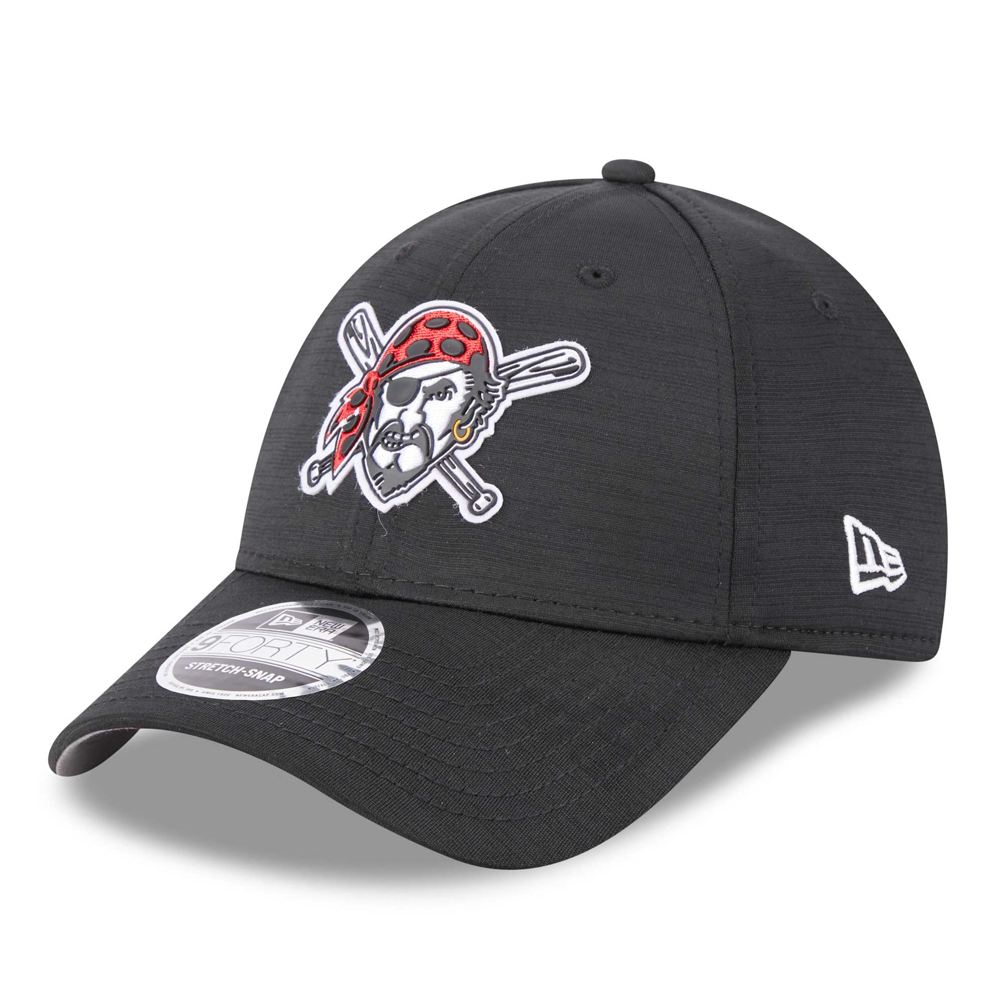 Pittsburgh Pirates 2023 MLB Clubhouse New Era Stretch-Snap 9FORTY Cap Schwarz