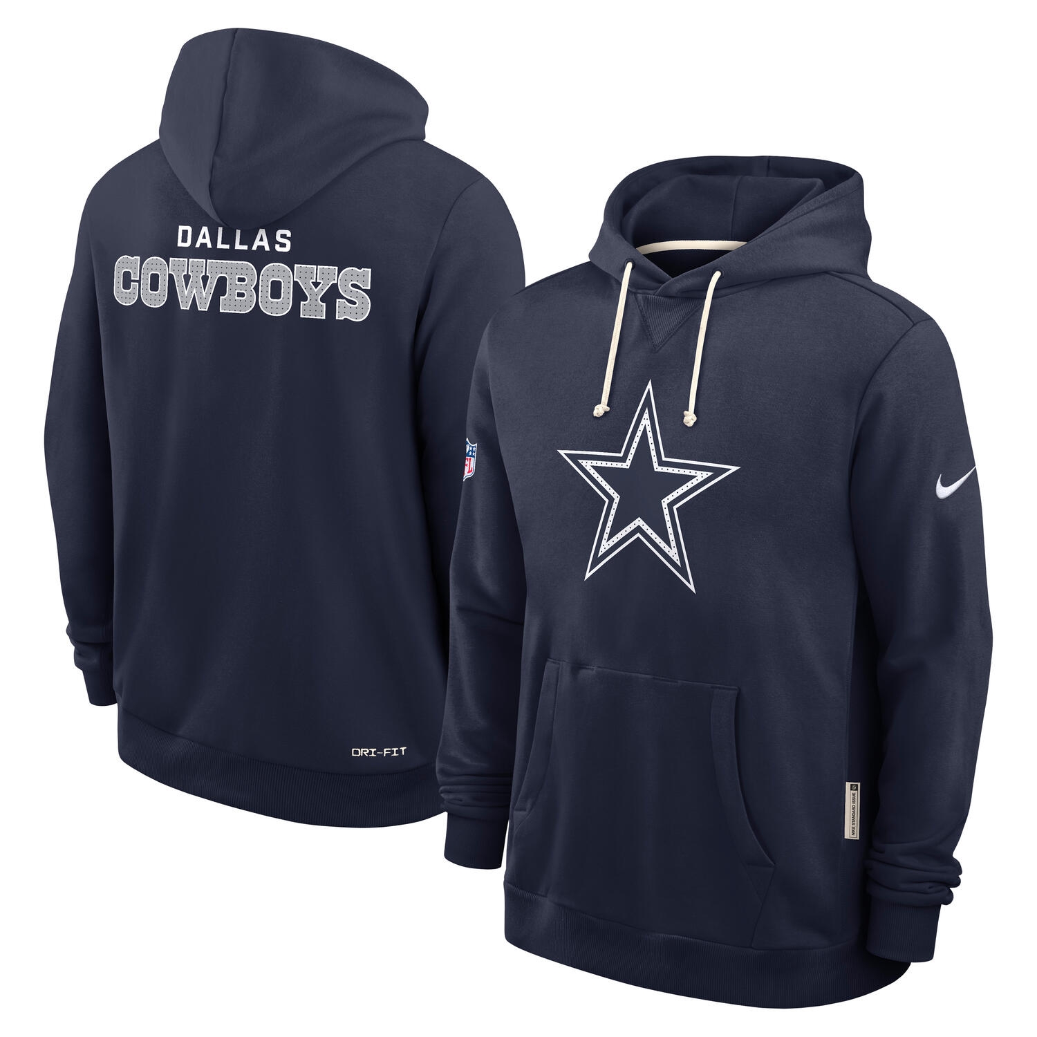 Dallas Cowboys 2025 NFL Sideline Nike Standard Issue Hoodie Navy