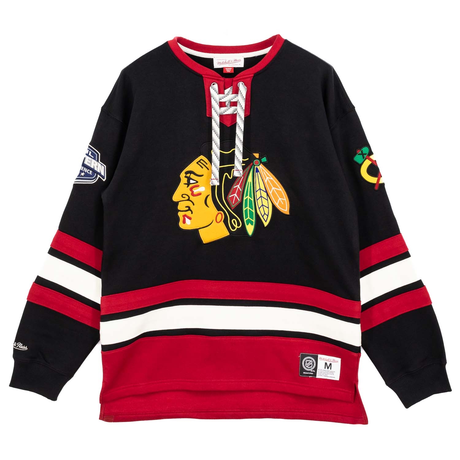 Chicago Blackhawks Mitchell & Ness Heritage NHL Lace-Up Jersey Crew
