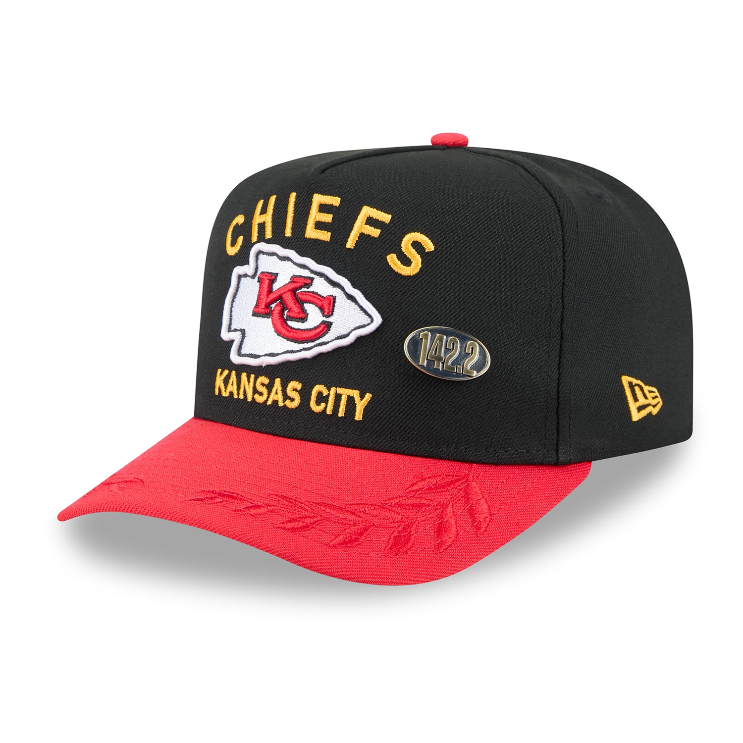 Kansas City Chiefs 2025 NFL Draft New Era 59FIFTY A-Frame Fitted Cap Schwarz