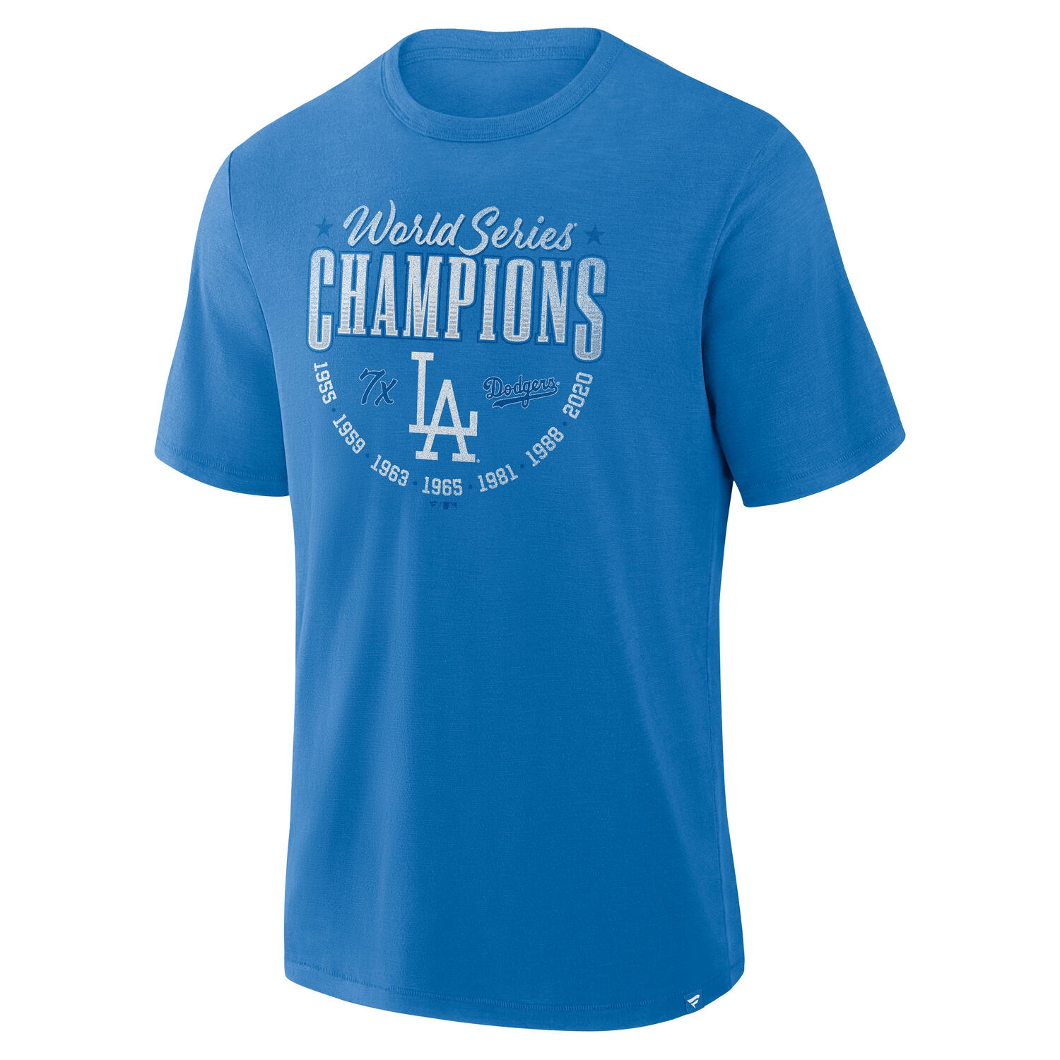 Los Angeles Dodgers Retro Stadium Slub MLB T-Shirt Blue