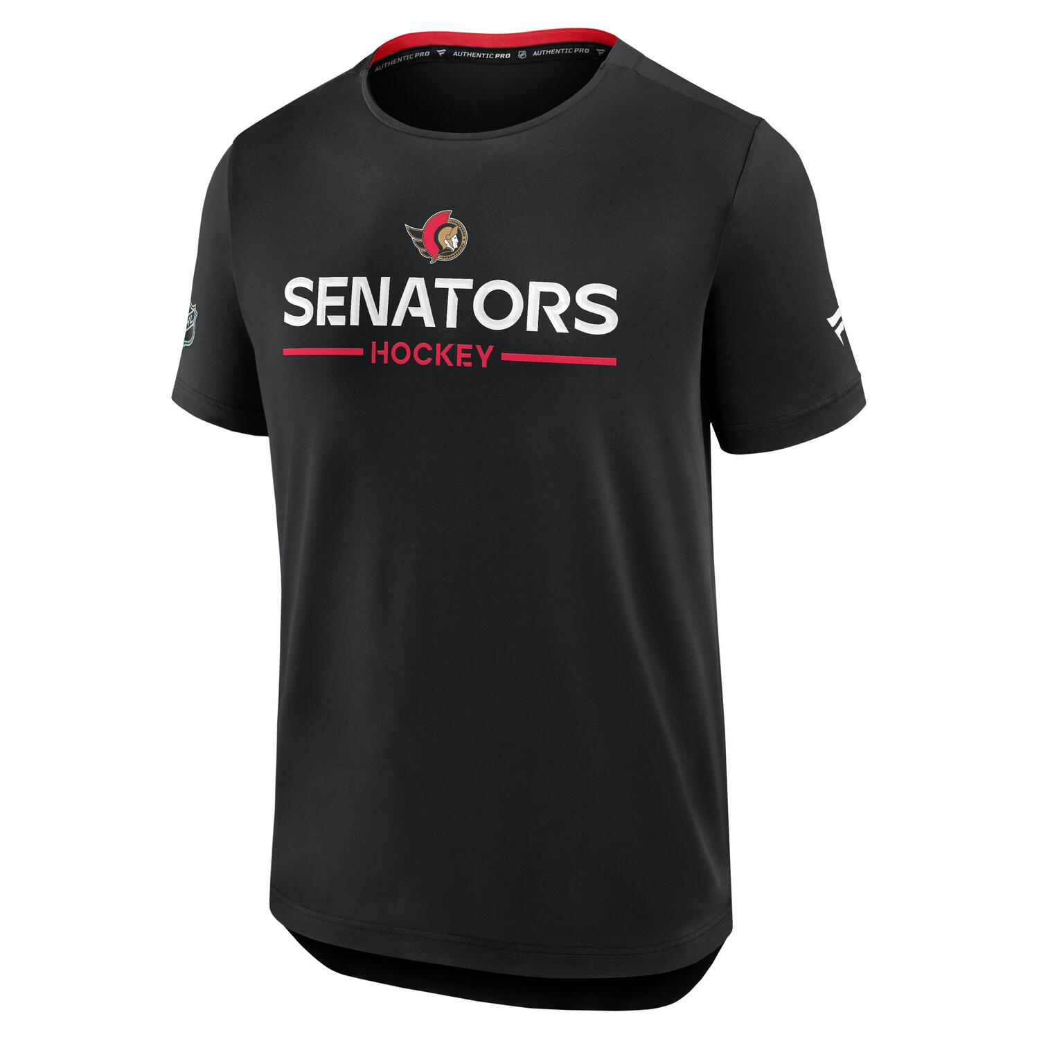 Ottawa Senators 2025/26 Authentic Pro Rink Tech NHL T-Shirt Schwarz
