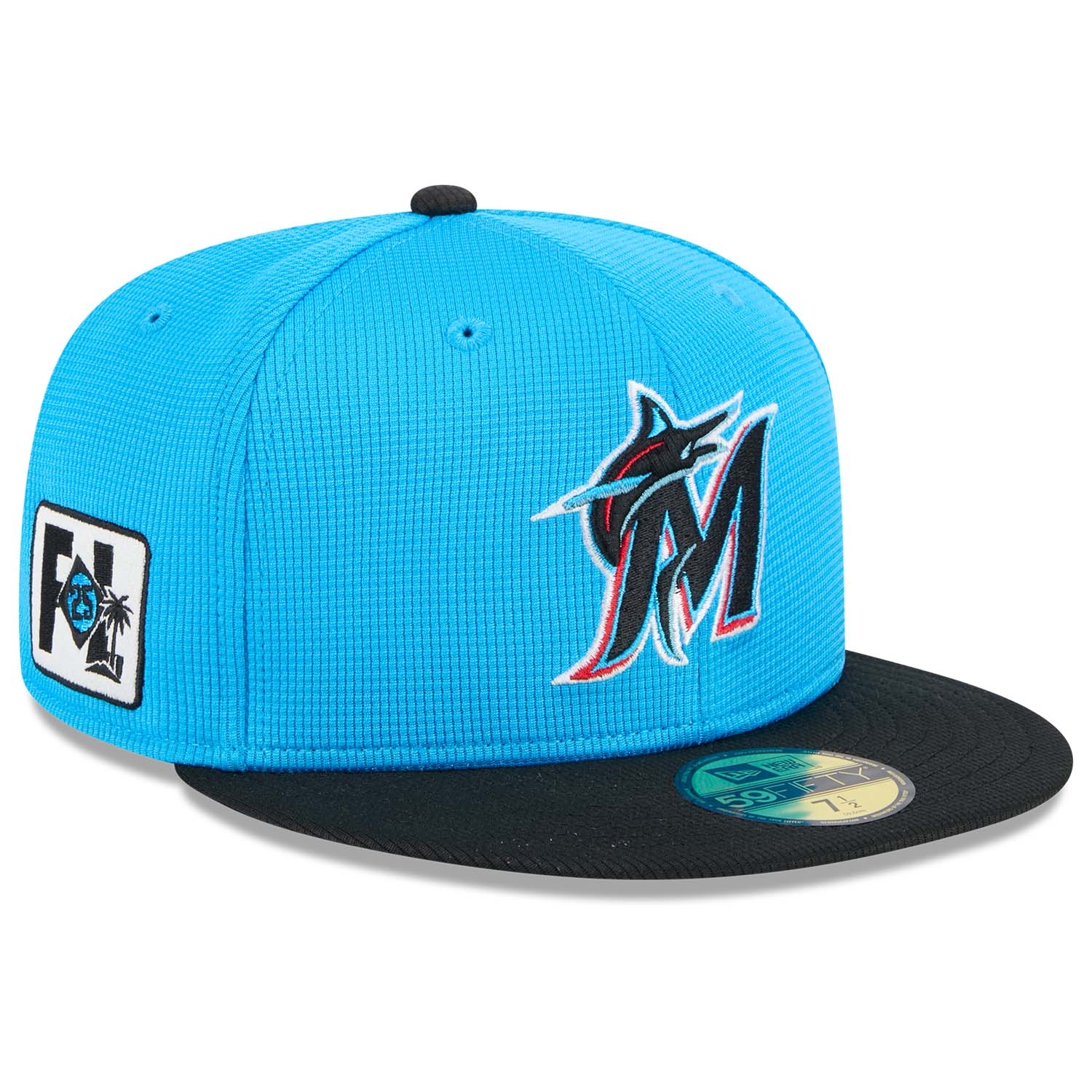 Miami Marlins 2025 MLB Spring Training 59FIFTY Fitted Cap Blue