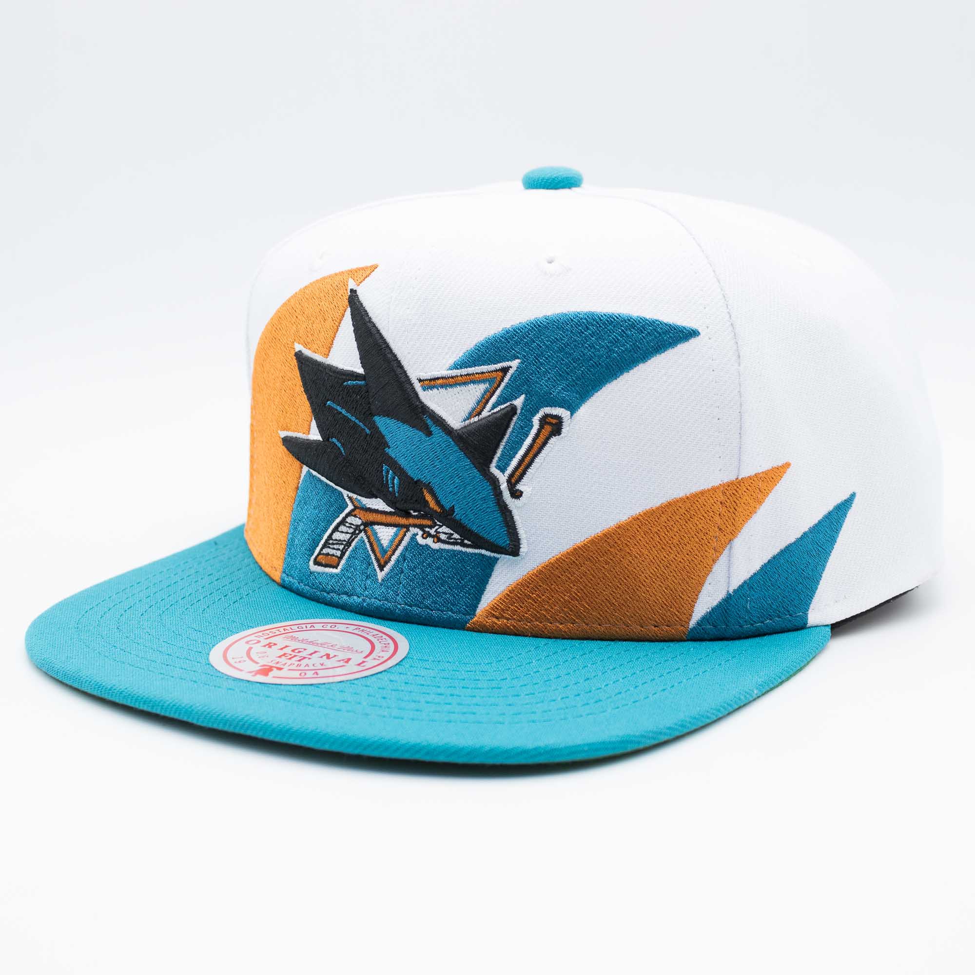 San Jose Sharks Sharktooth 2-Tone Mitchell & Ness Snapback NHL Cap