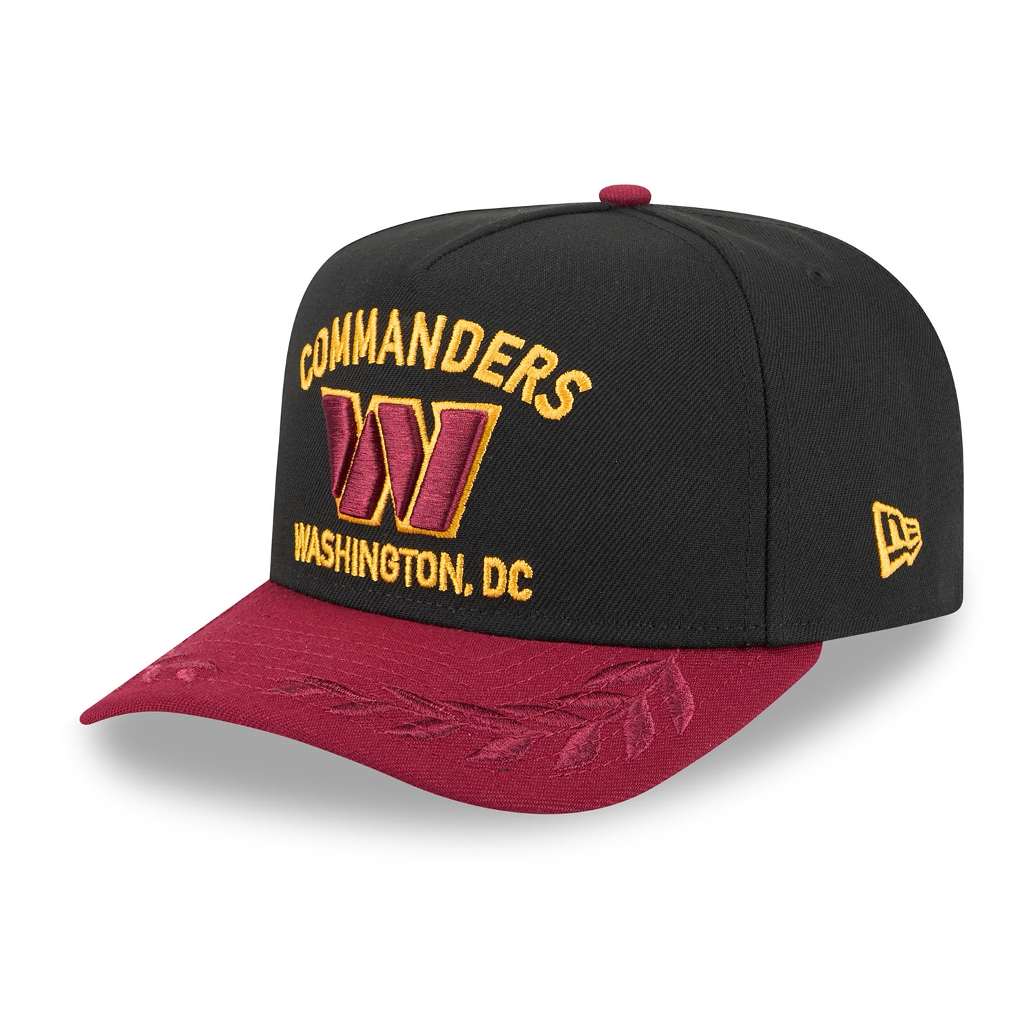 Washington Commanders 2025 NFL Draft New Era 9FIFTY A-Frame Snapback Cap Schwarz