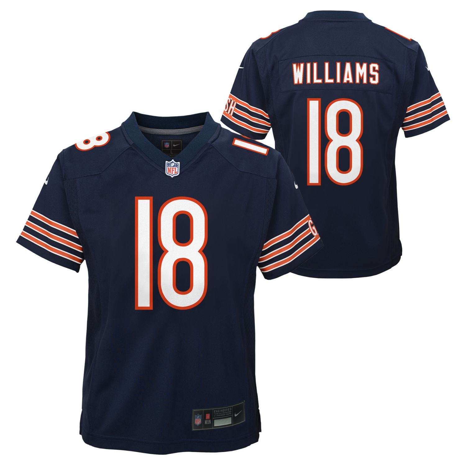 Caleb Williams #18 Chicago Bears Game NFL Trikot Navy (YOUTH)