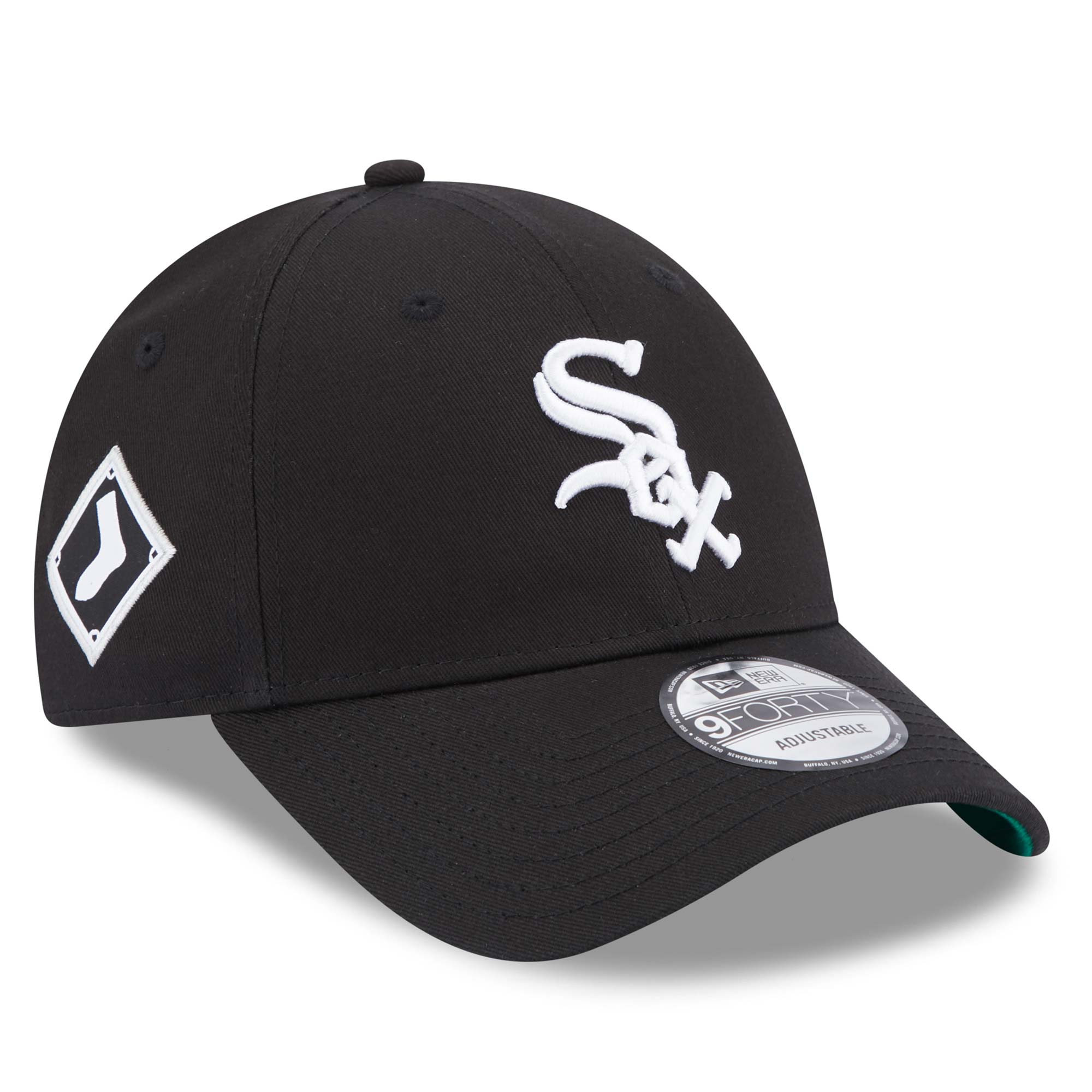 Chicago White Sox Side Patch New Era 9FORTY MLB Cap Black