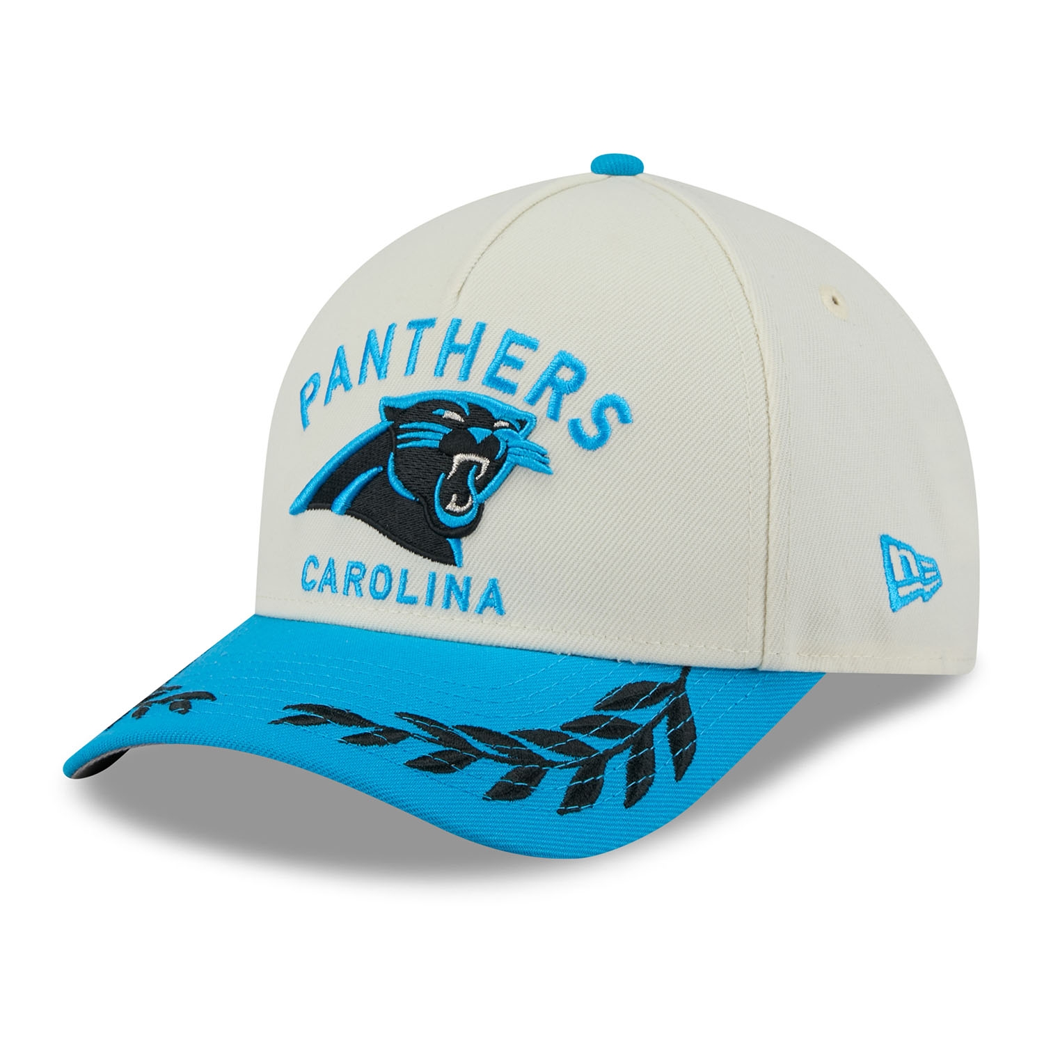 Carolina Panthers 2025 NFL Draft 9FORTY M-Crown A-Frame Snapback Cap Cream