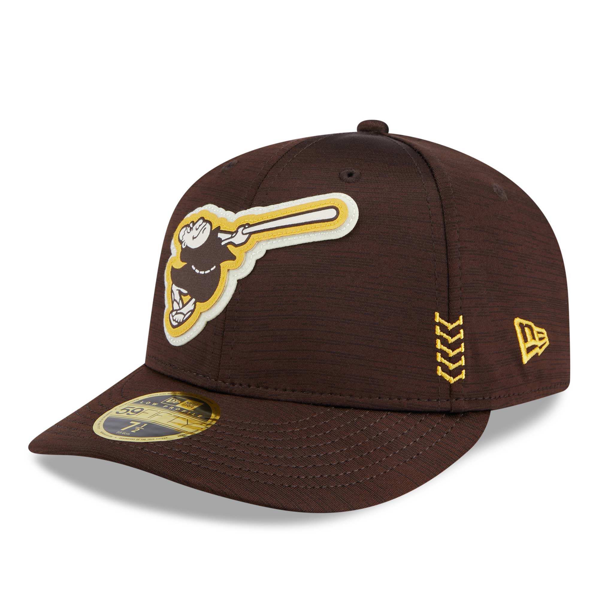 San Diego Padres 2024 MLB Clubhouse New Era Low Profile 59FIFTY Fitted Cap Brown