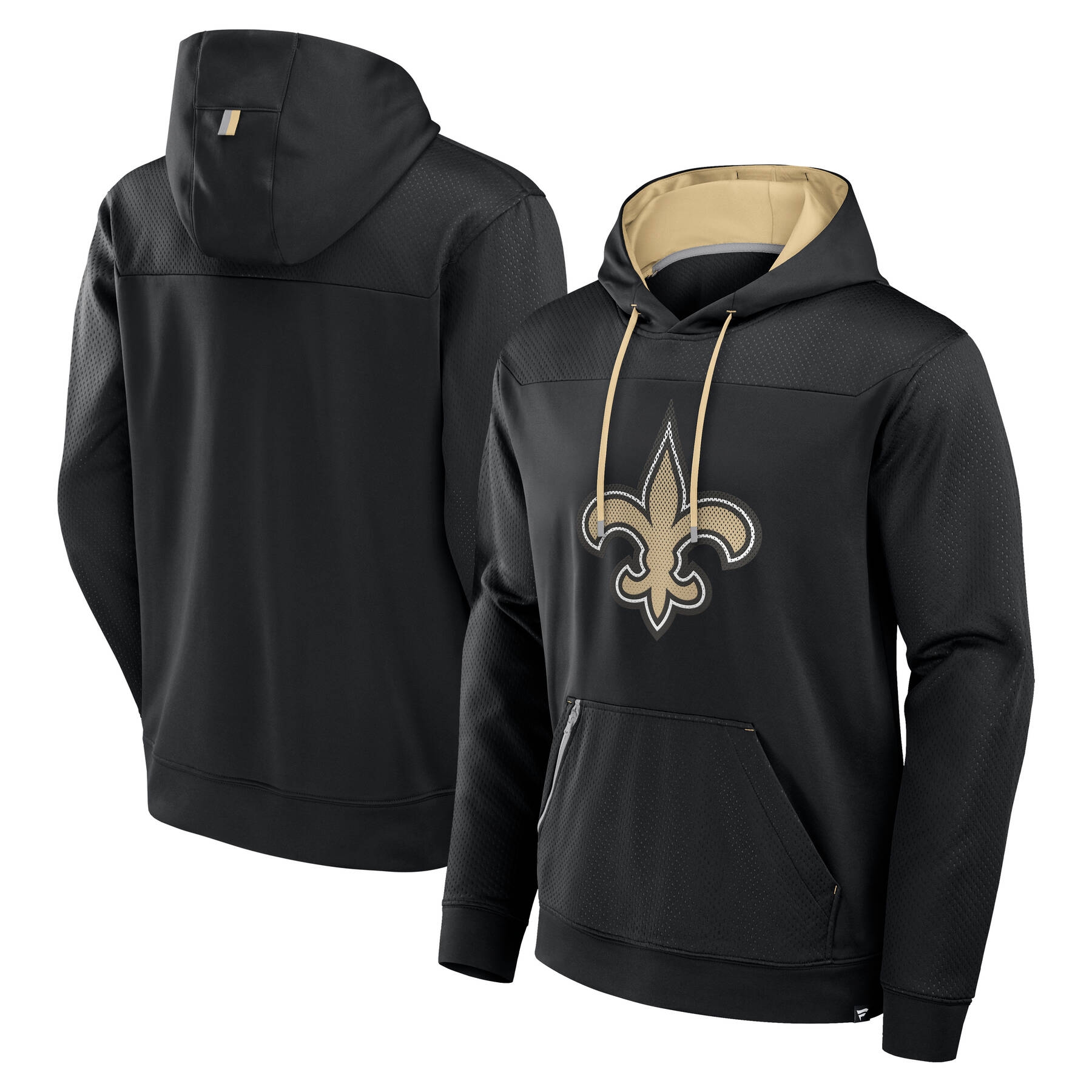 New Orleans Saints Defender Dot Faded NFL Hoodie Schwarz
